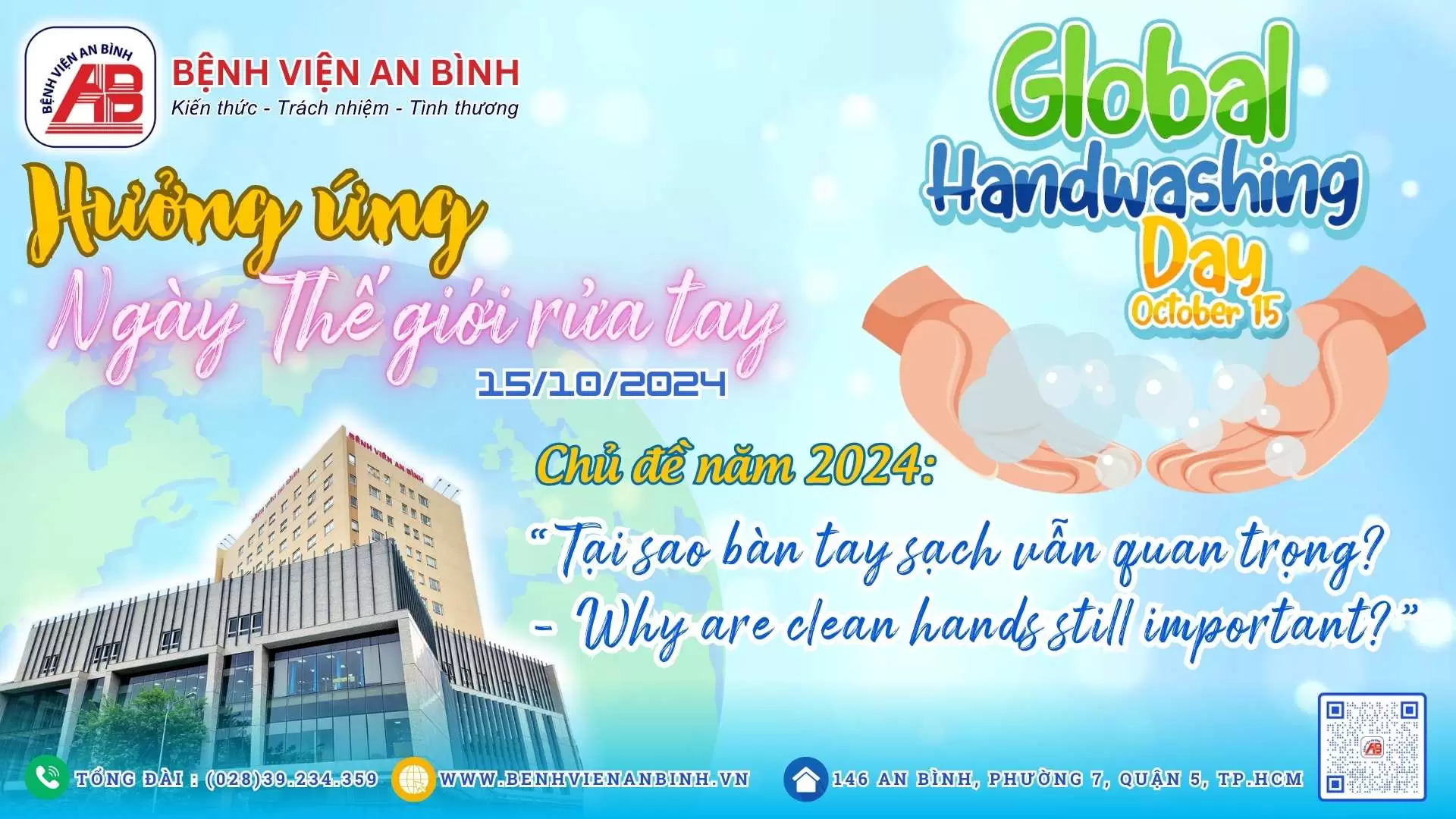 Ngày Thế giới rửa tay– Global handwashing day (15/10/2024)