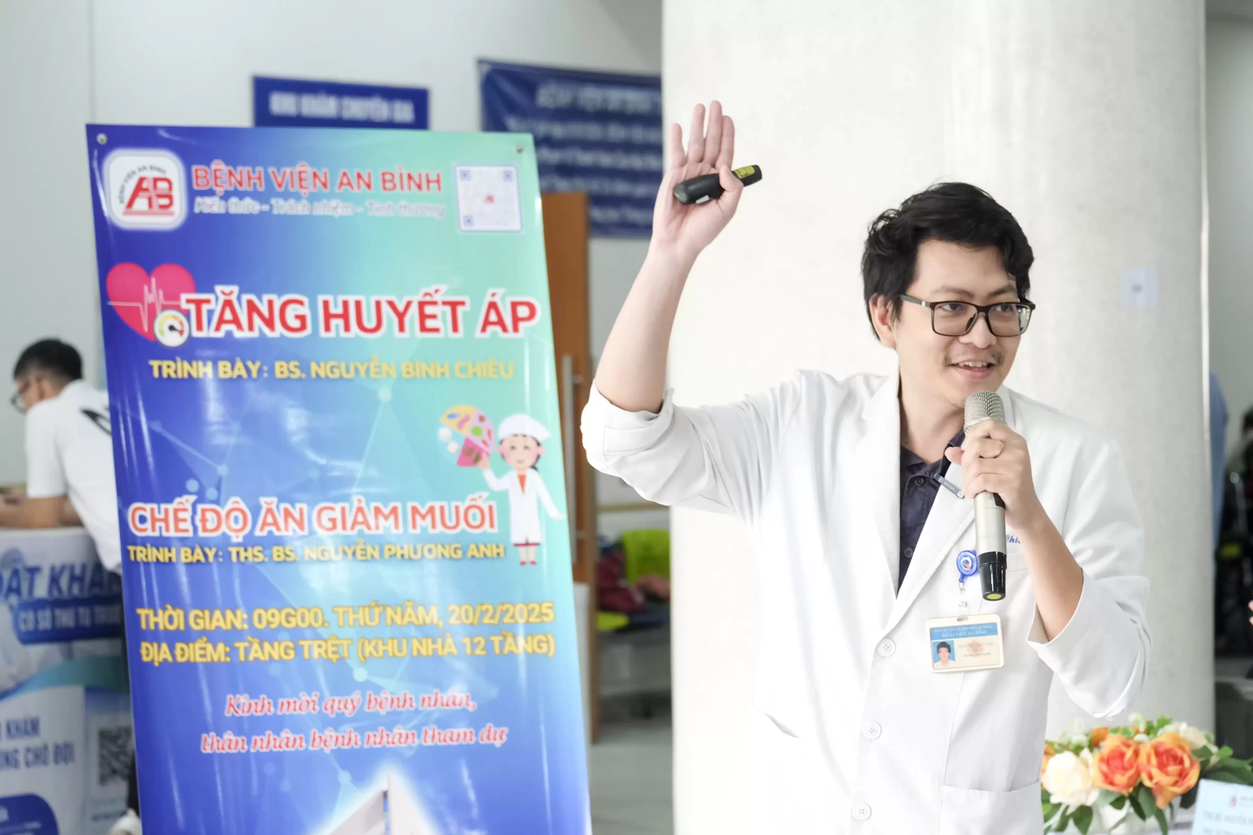 Sinh hoạt Câu lạc bộ Bệnh nhân, Khoa Nội Tim mạch và Khoa Dinh dưỡng với chủ đề: “Bệnh lý tăng huyết áp – Giảm muối vì sức khỏe“
