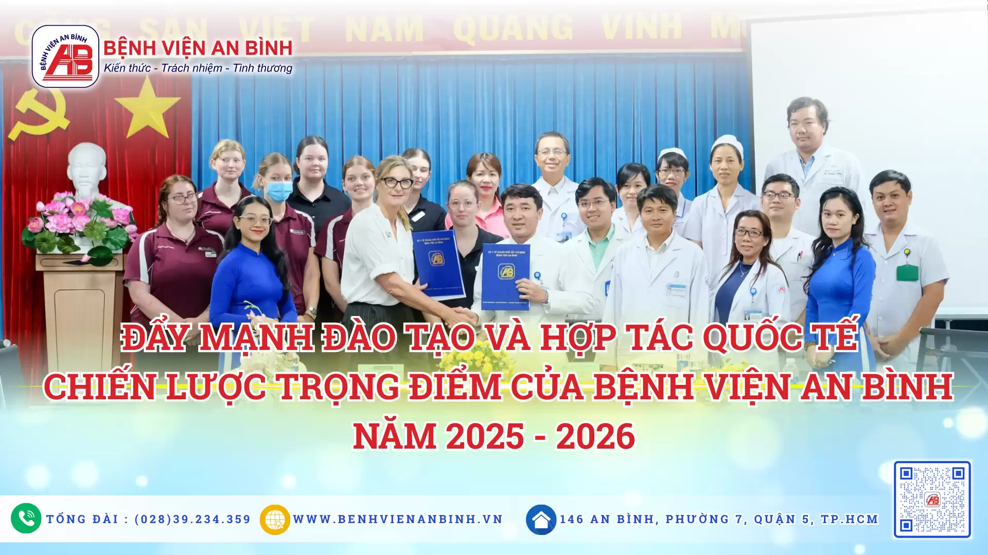Đẩy mạnh đào tạo và hợp tác quốc tế – Chiến lược trọng điểm của Bệnh viện An Bình trong năm 2025 – 2026