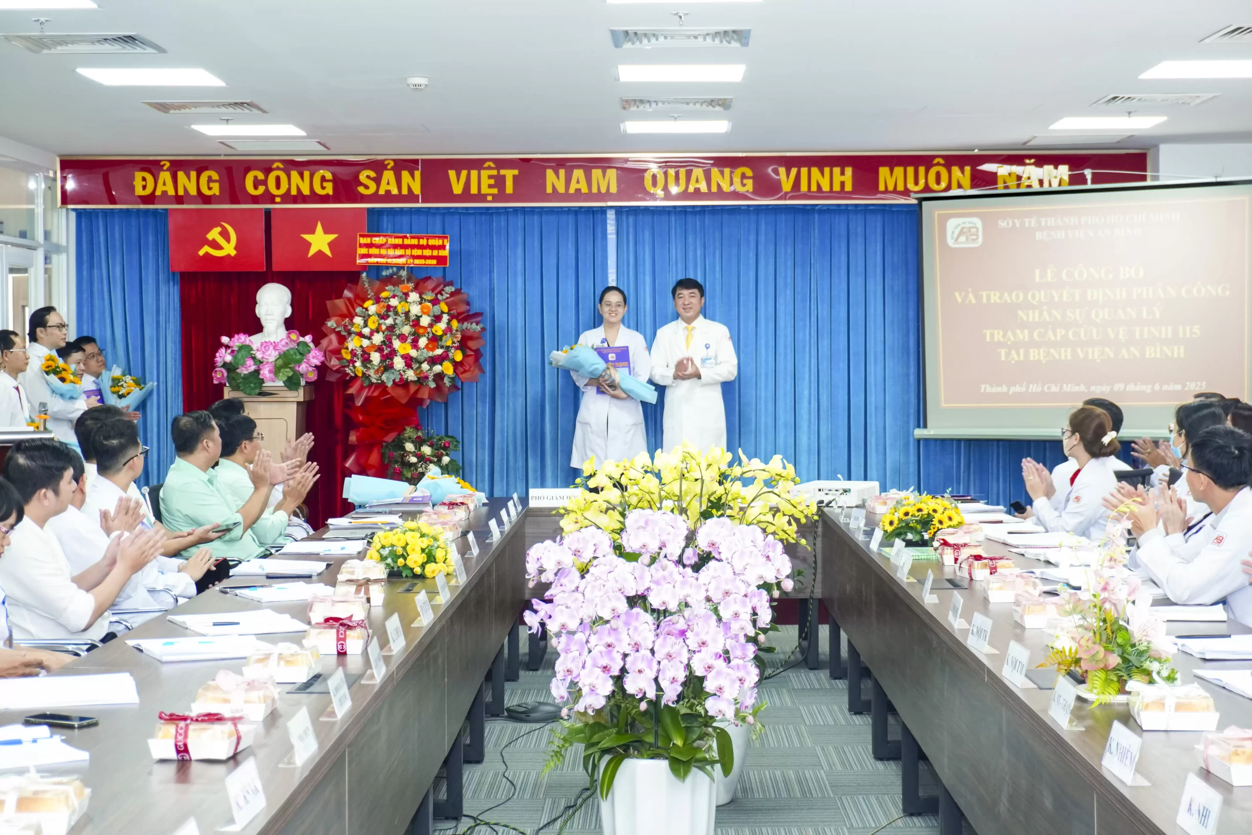 Bệnh viện An Bình tổ chức Lễ công bố và trao Quyết định bổ nhiệm lại, Quyết định phân công nhân sự quản lý các Đơn vị