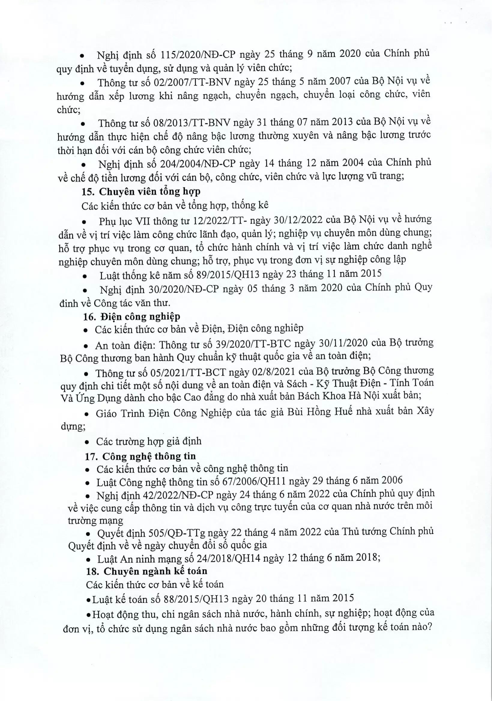 Thông báo nội dung ôn tập xét tuyển viên chức năm 2025 tại Bệnh viện An Bình