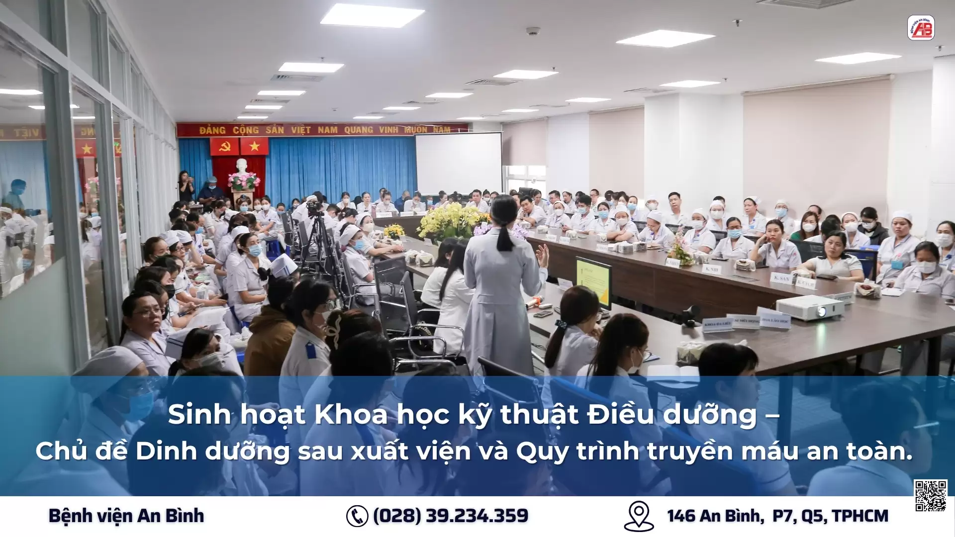 Sinh hoạt Khoa học kỹ thuật Điều dưỡng – Chủ đề Dinh dưỡng sau xuất viện và Quy trình truyền máu an toàn.