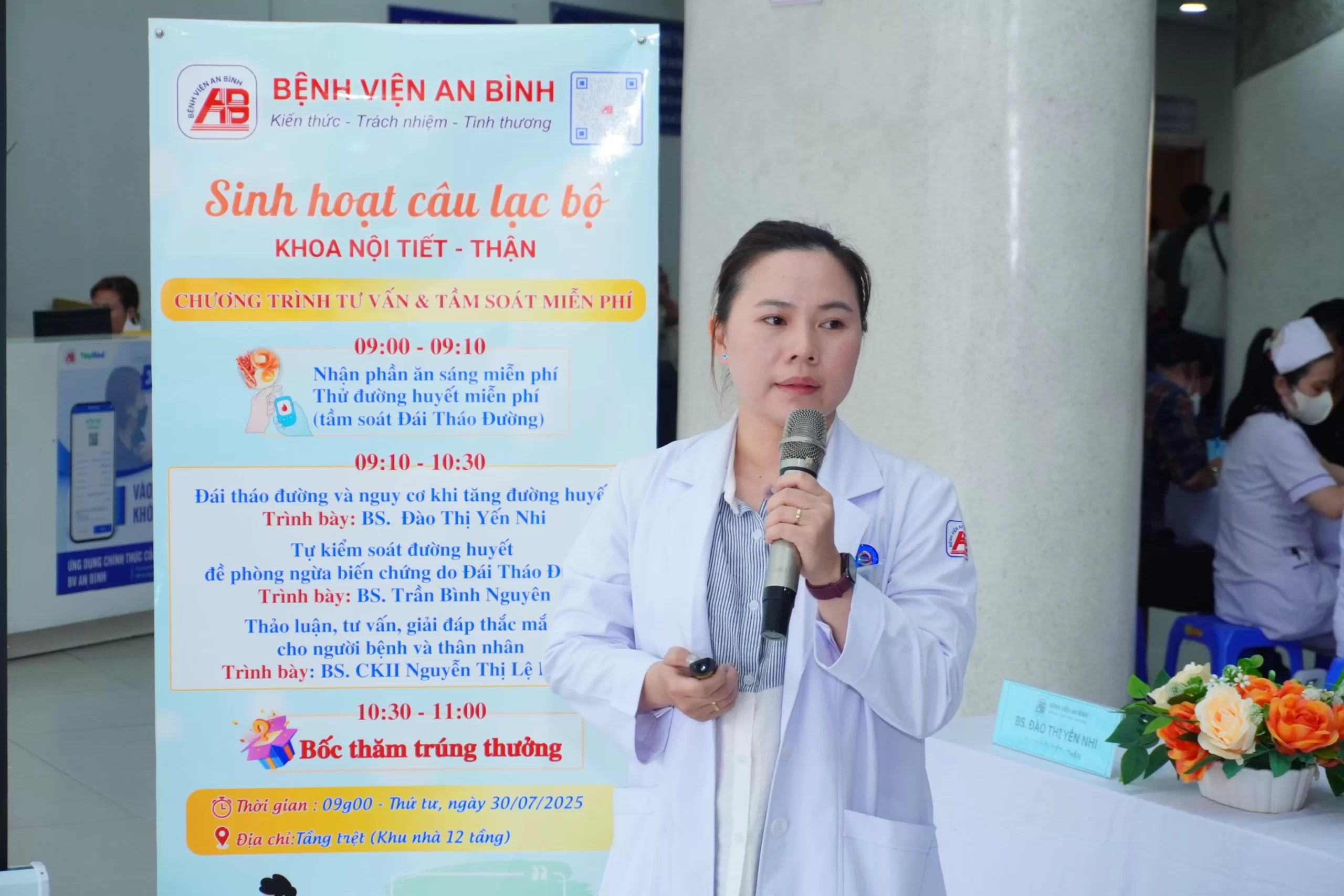 Bệnh viện An Bình tổ chức chương trình Sinh hoạt Câu lạc bộ BỆNH NHÂN với chủ đề “Đái tháo đường và Tầm quan trọng của việc kiểm soát đường huyết”