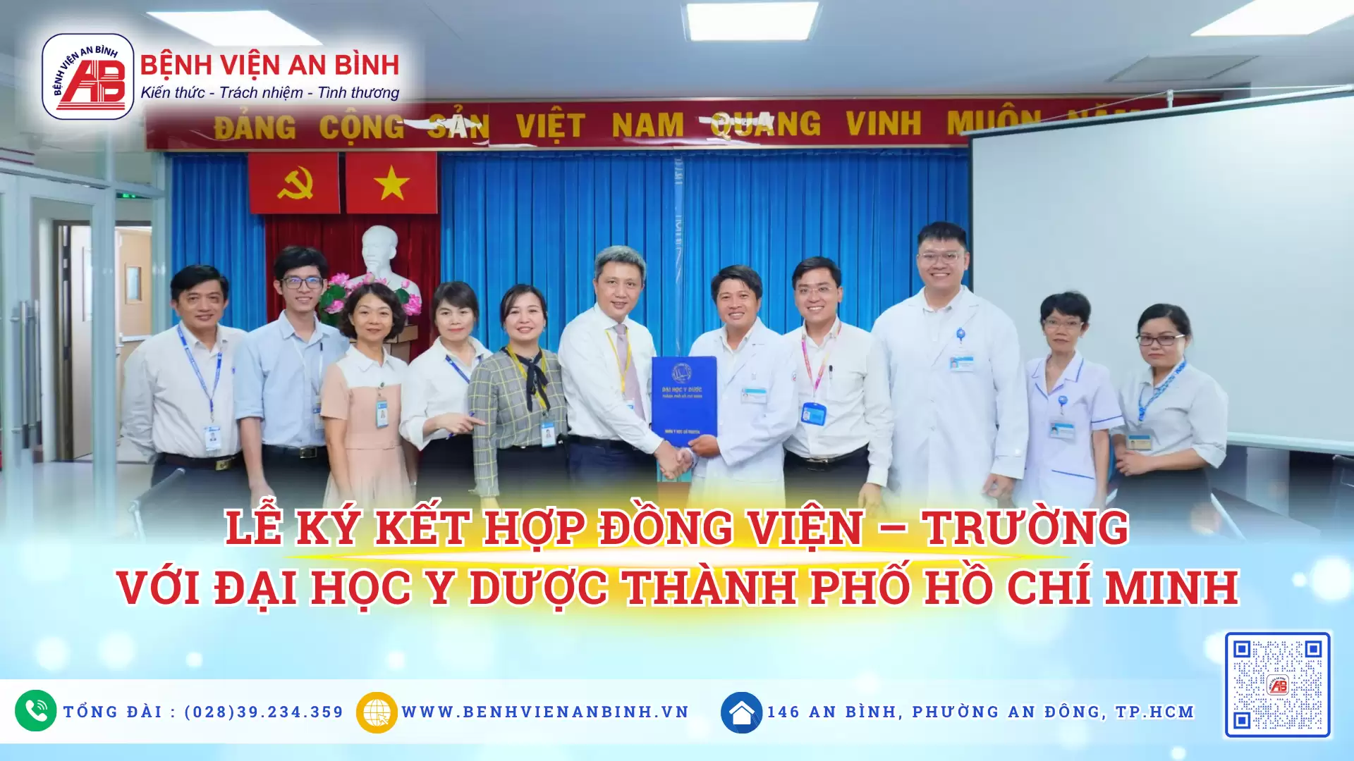 Lễ ký kết hợp đồng viện – trường với Đại học Y dược Thành phố Hồ Chí Minh