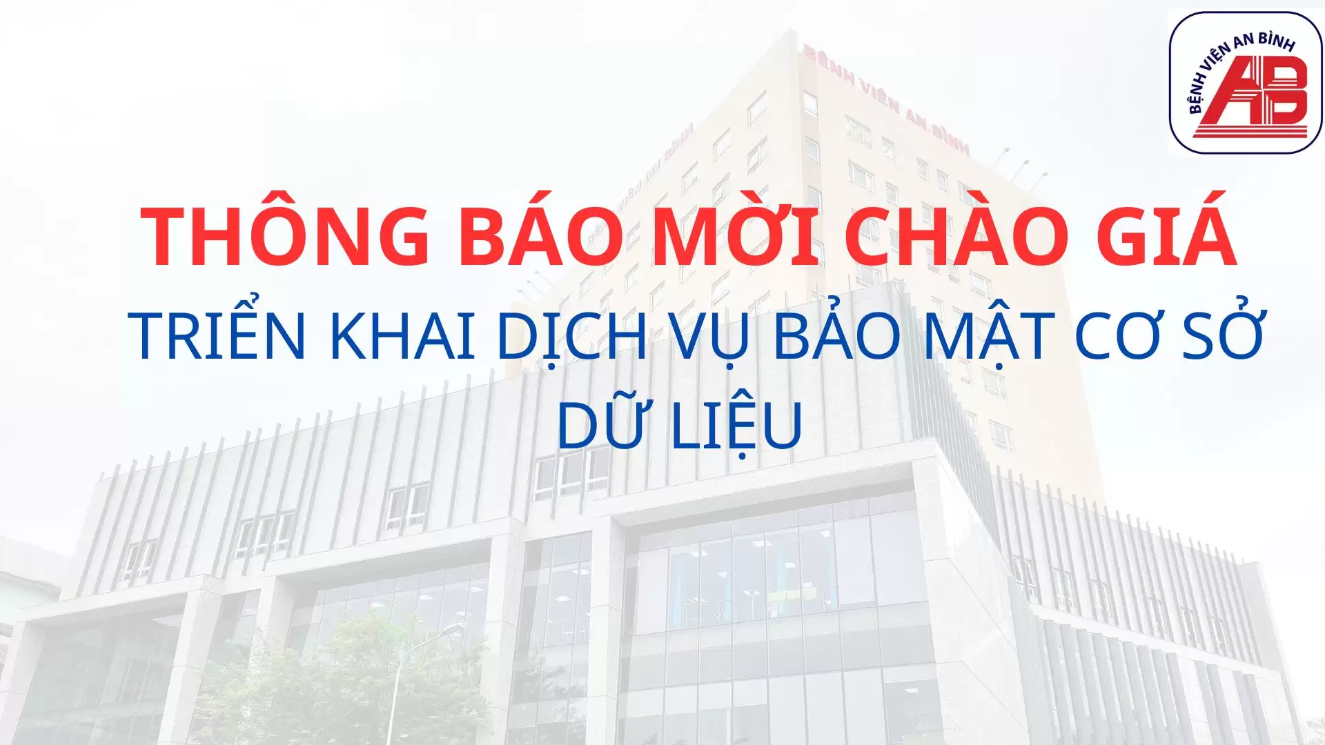 Yêu cầu chào giá Triển khai dịch vụ bảo mật cơ sở dữ liệu