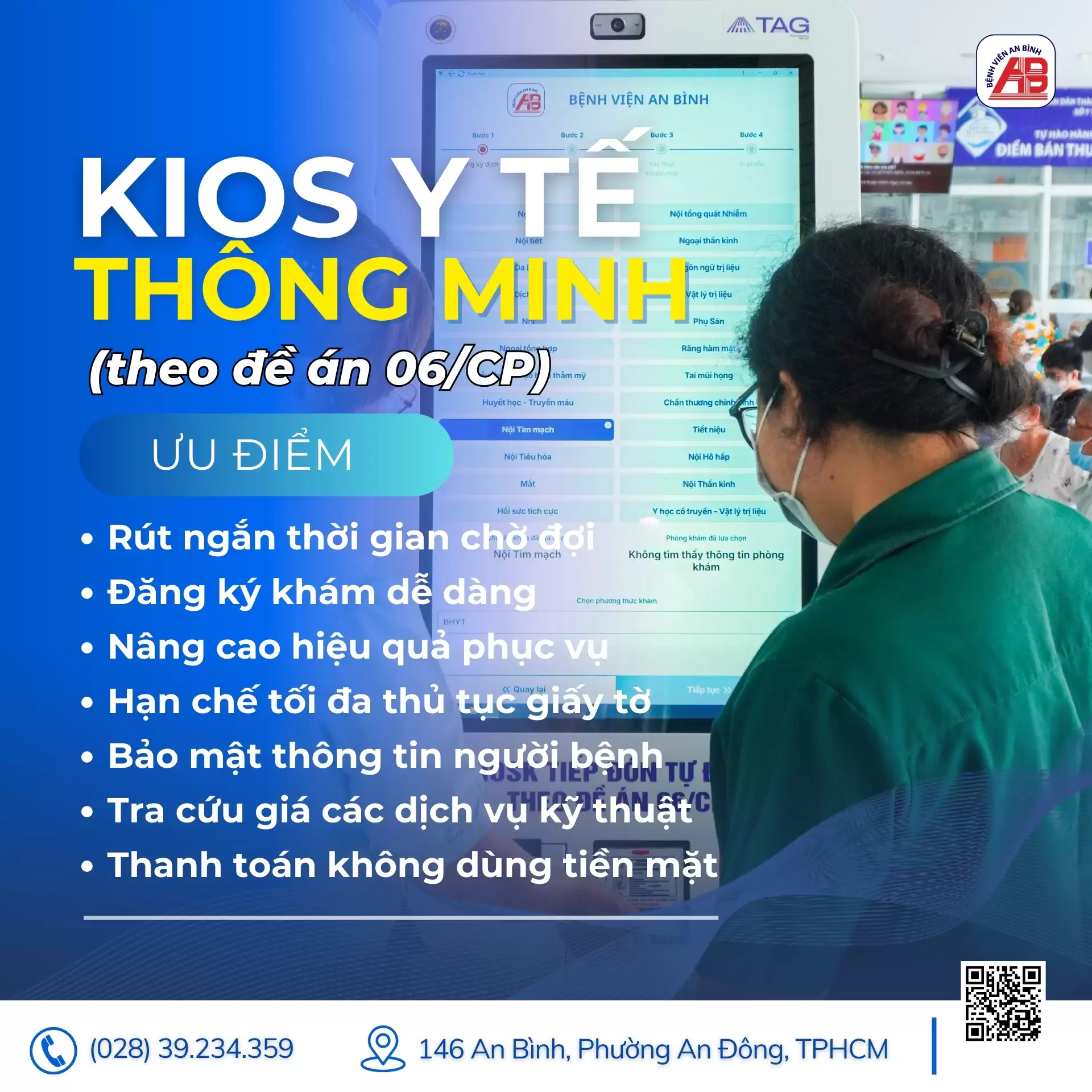 Tối ưu hóa quy trình khám bệnh với Kiosk Y tế thông minh theo đề án 06/CP