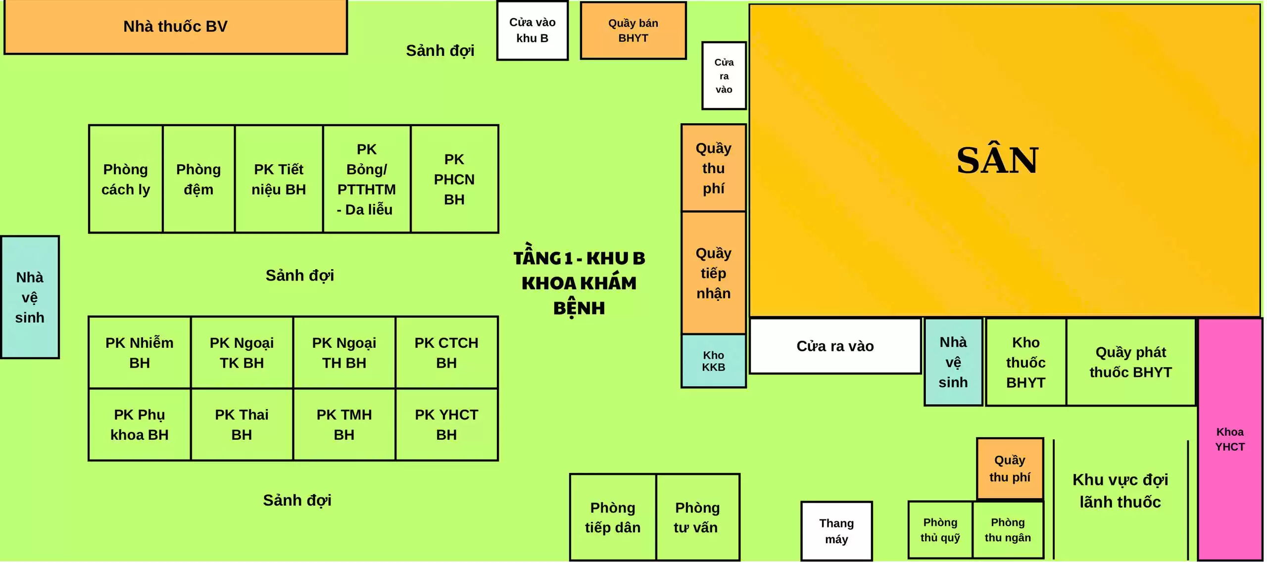 Thông báo di dời Khu Khám bệnh Bảo hiểm y tế