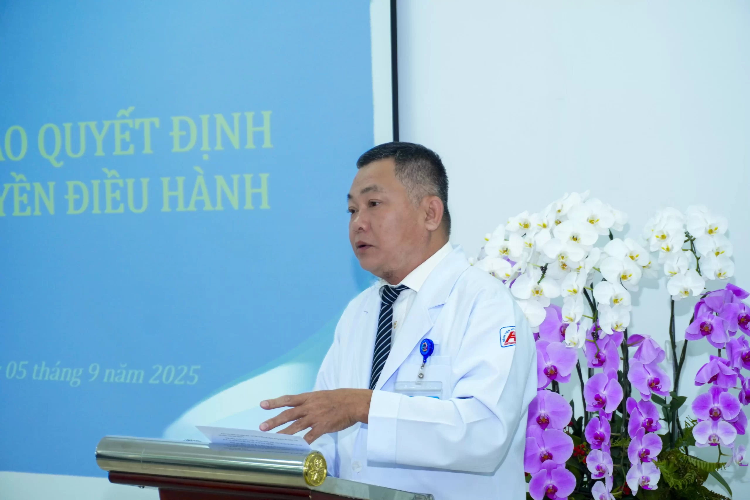 Lễ công bố và trao Quyết định bổ nhiệm chức vụ lãnh đạo, quản lý, giao quyền điều hành các Khoa thuộc Bệnh viện An Bình.