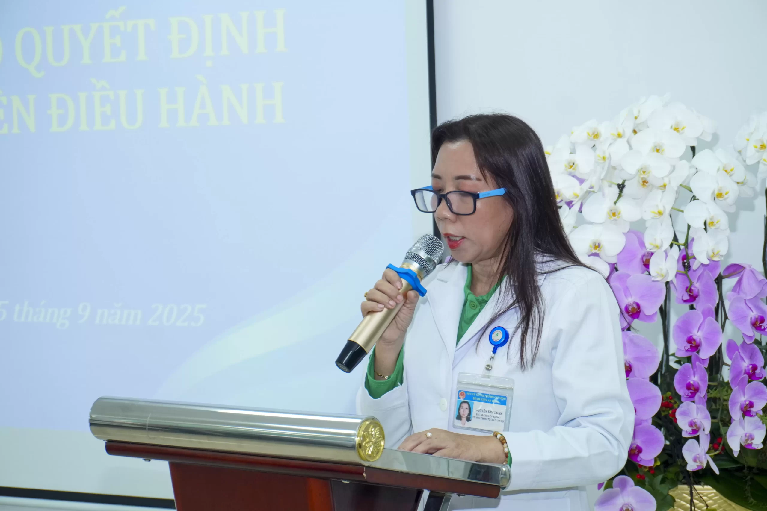 Lễ công bố và trao Quyết định bổ nhiệm chức vụ lãnh đạo, quản lý, giao quyền điều hành các Khoa thuộc Bệnh viện An Bình.