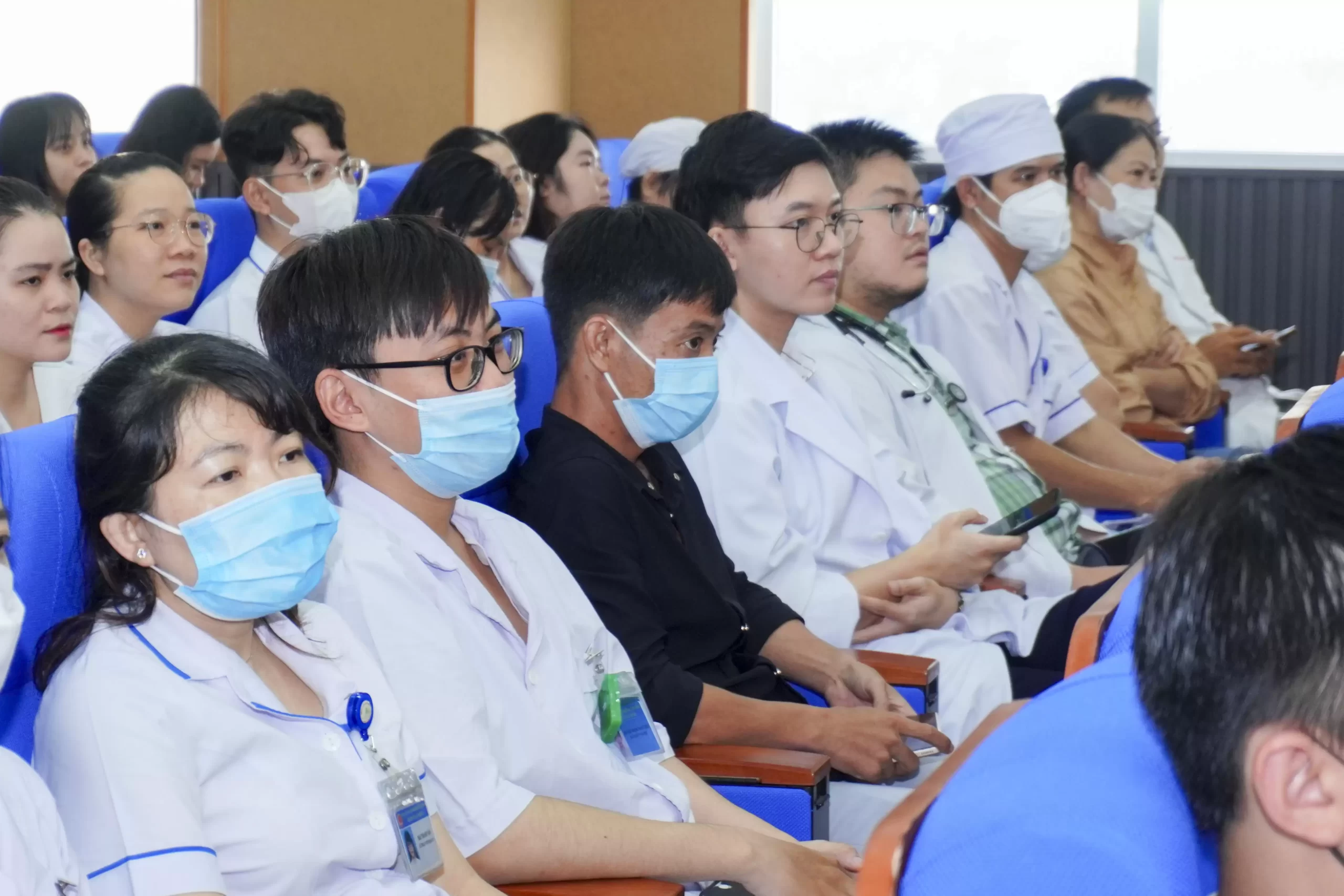Huấn luyện và diễn tập phòng cháy chữa cháy và cứu nạn cứu hộ năm 2025 tại Bệnh viện An Bình.