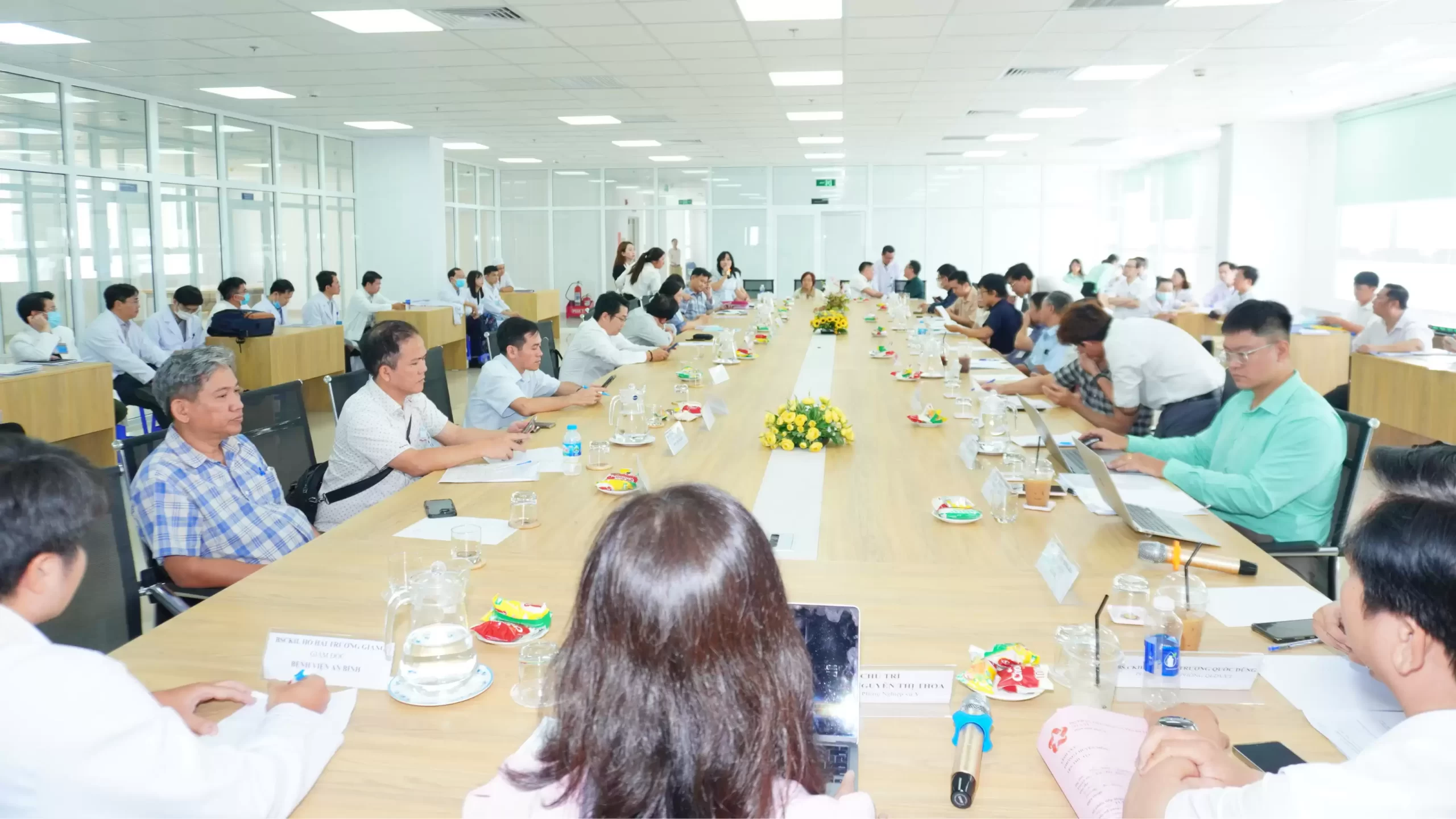 Tiếp Đoàn Thẩm định phê duyệt bổ sung danh mục kỹ thuật thực hiện tại Bệnh viện An Bình.