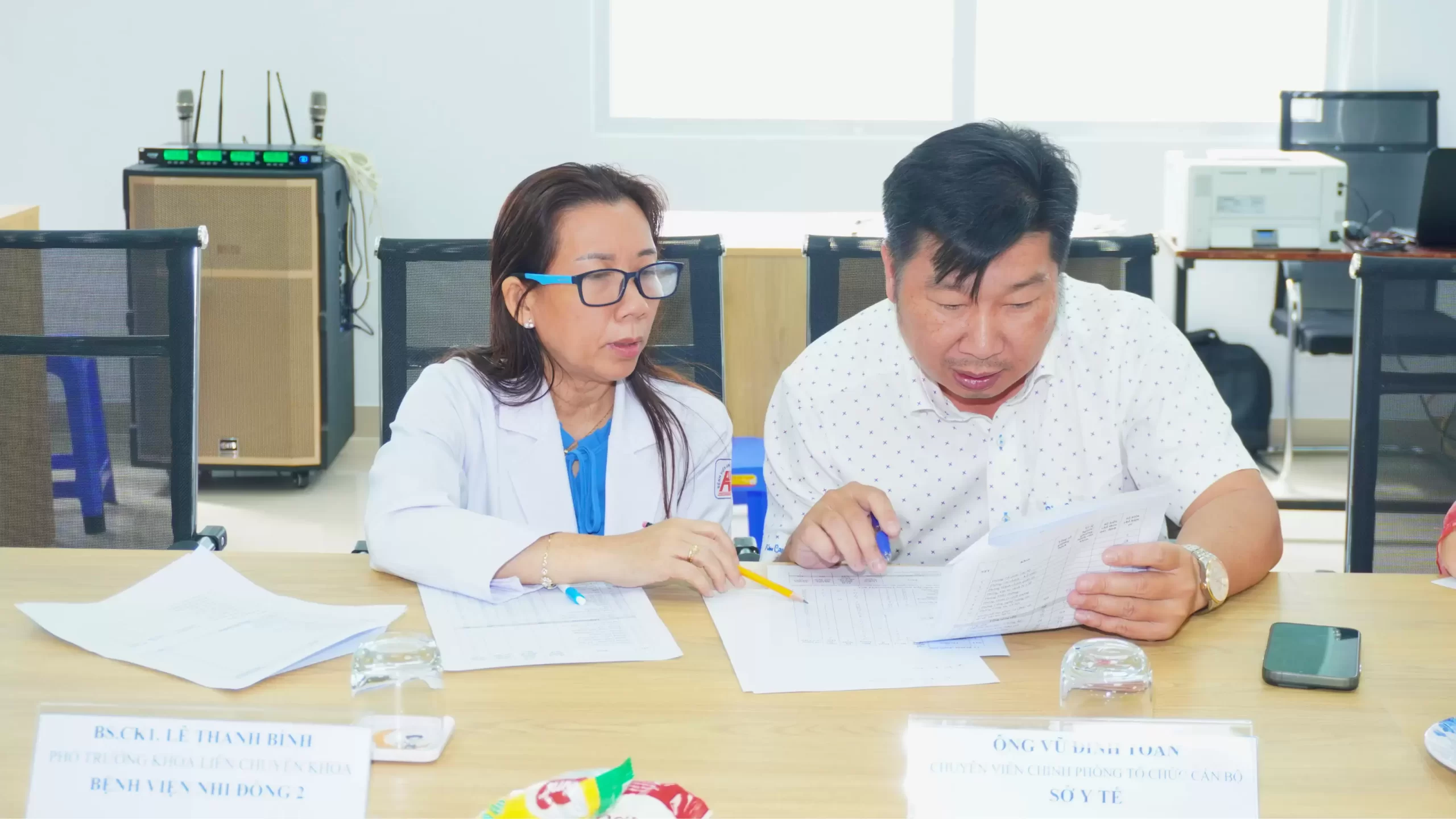 Tiếp Đoàn Thẩm định phê duyệt bổ sung danh mục kỹ thuật thực hiện tại Bệnh viện An Bình.