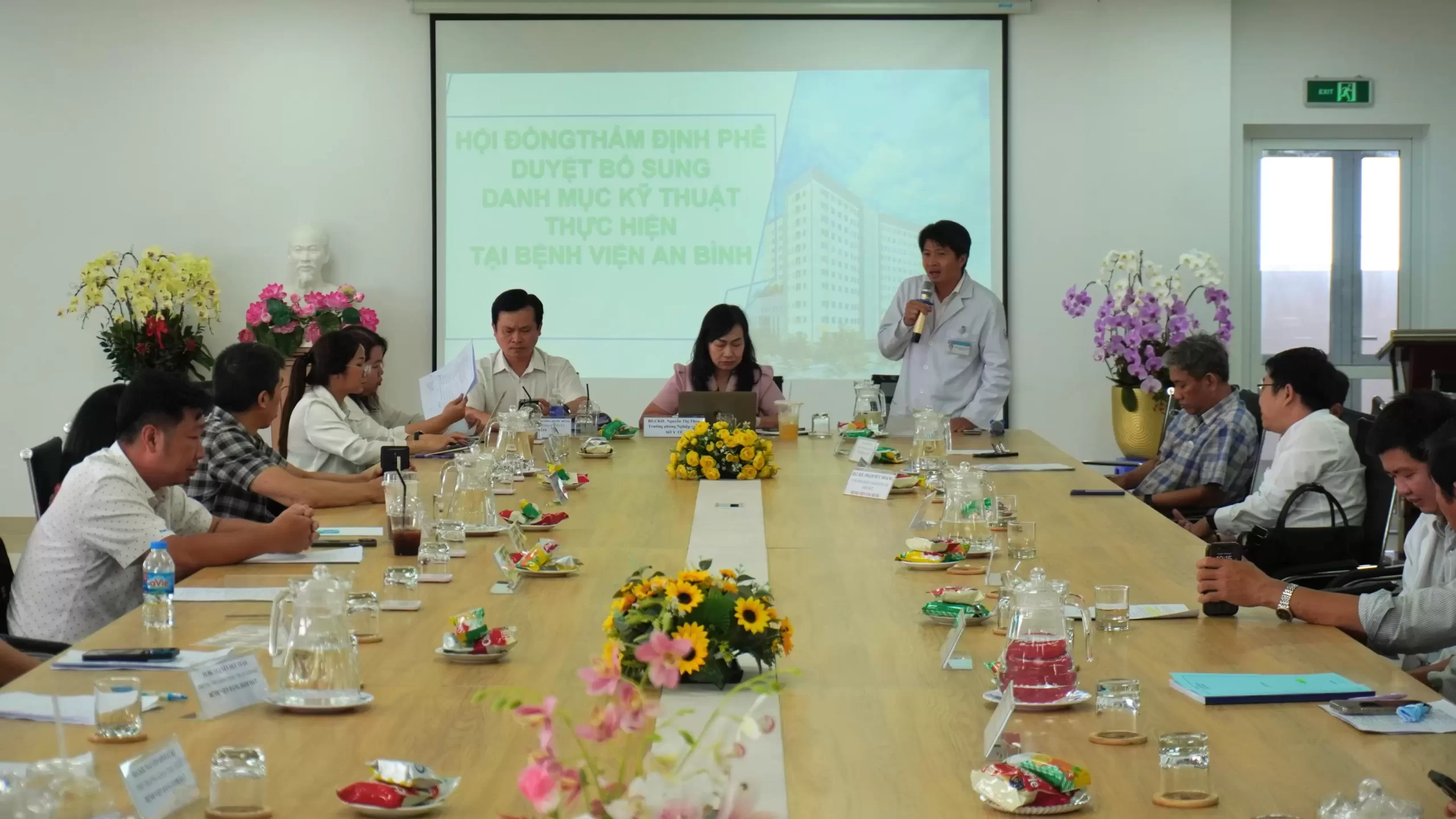 Tiếp Đoàn Thẩm định phê duyệt bổ sung danh mục kỹ thuật thực hiện tại Bệnh viện An Bình.