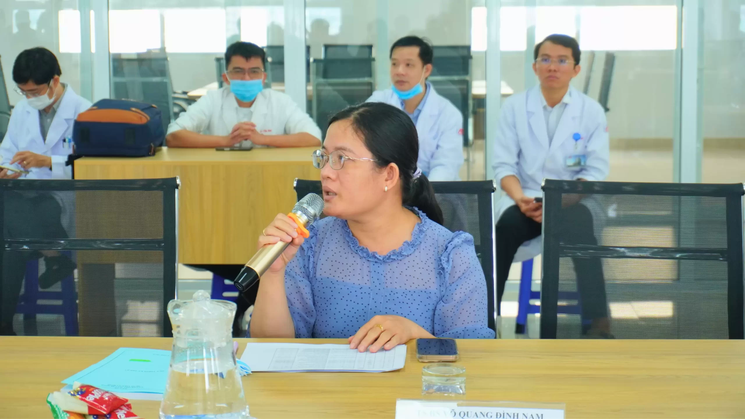 Tiếp Đoàn Thẩm định phê duyệt bổ sung danh mục kỹ thuật thực hiện tại Bệnh viện An Bình.