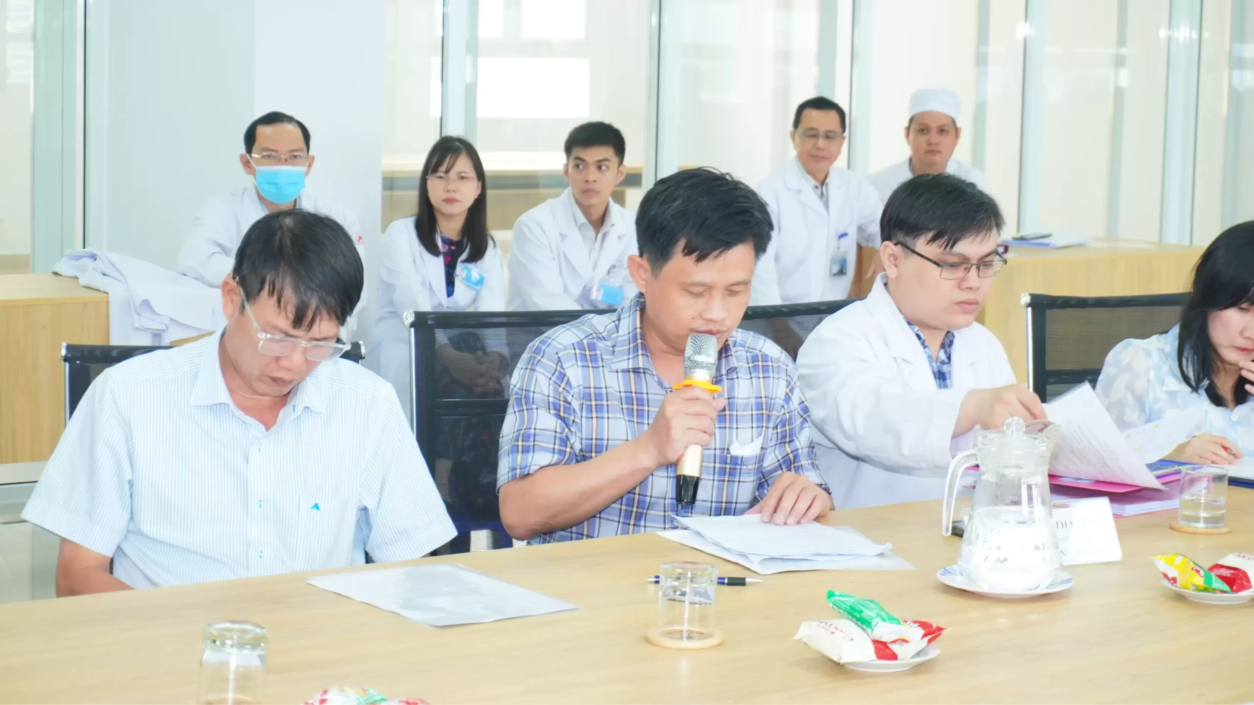 Tiếp Đoàn Thẩm định phê duyệt bổ sung danh mục kỹ thuật thực hiện tại Bệnh viện An Bình.