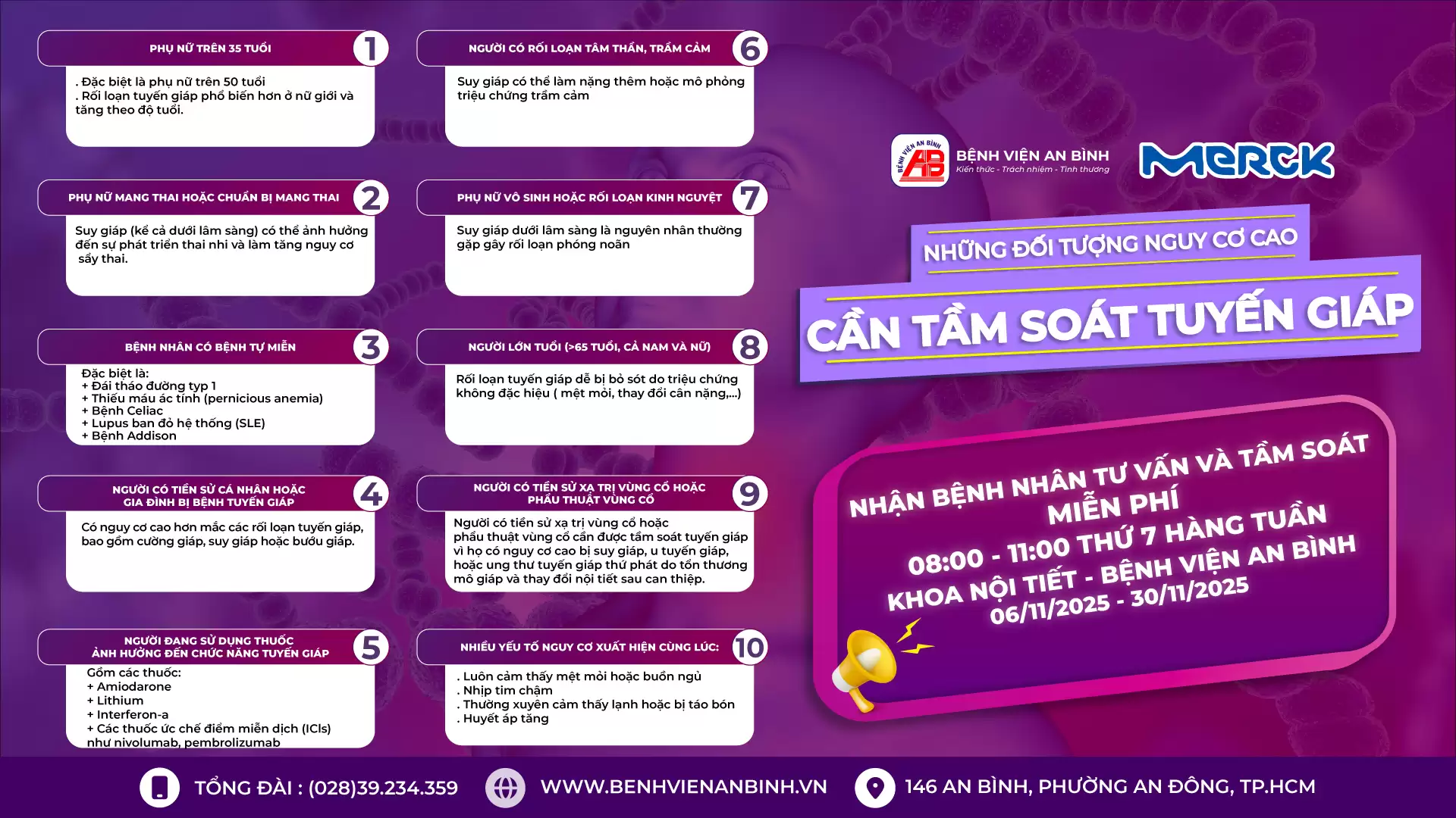 Những đối tượng có nguy cơ cao cần tầm soát tuyến giáp.