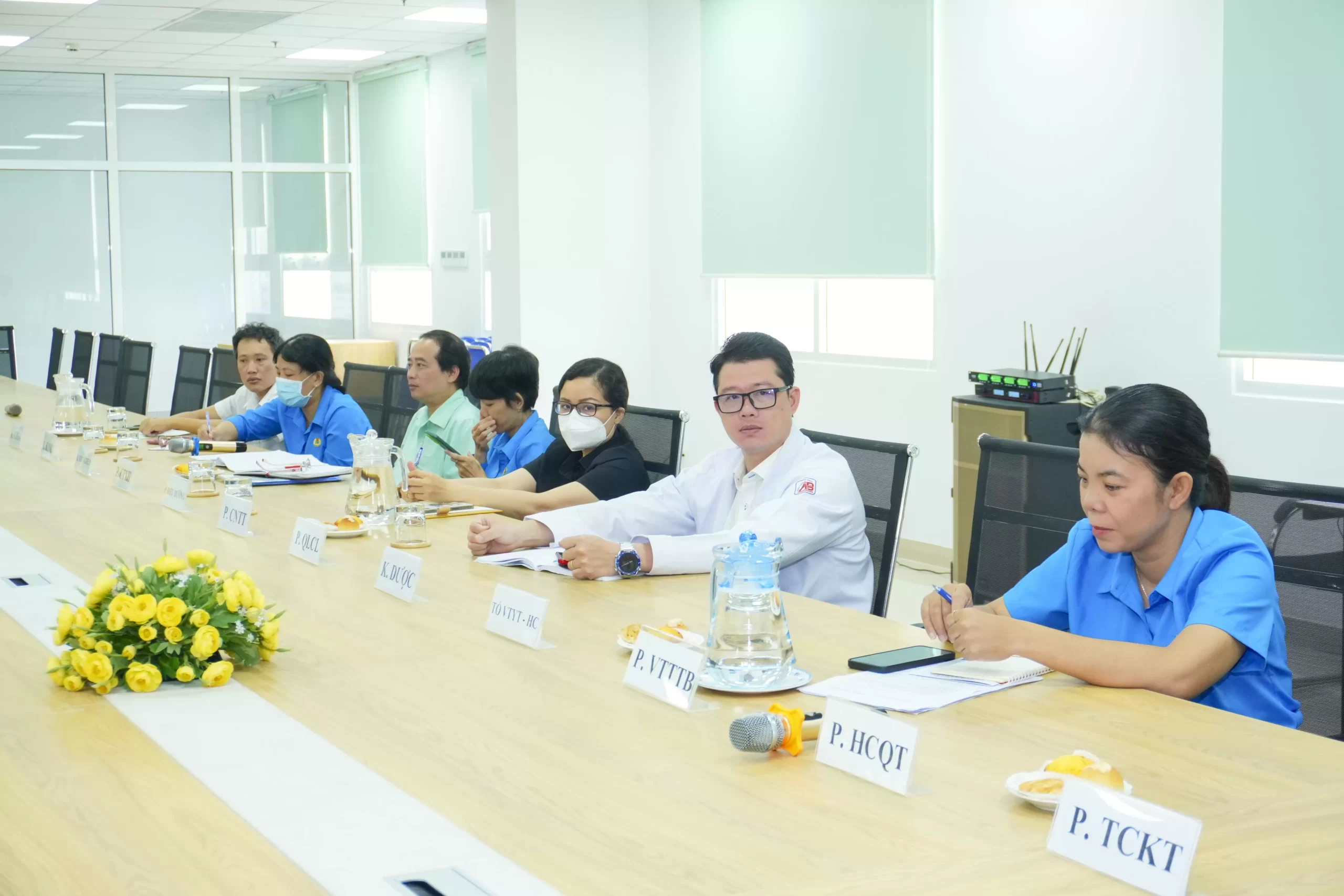 Đảng ủy Bệnh viện An Bình tổ chức buổi làm việc với Ban Chấp hành Công đoàn, Đoàn Thanh niên Cộng sản Hồ Chí Minh, Hội Cựu chiến binh Bệnh viện An Bình và bí thư các chi bộ trực thuộc.