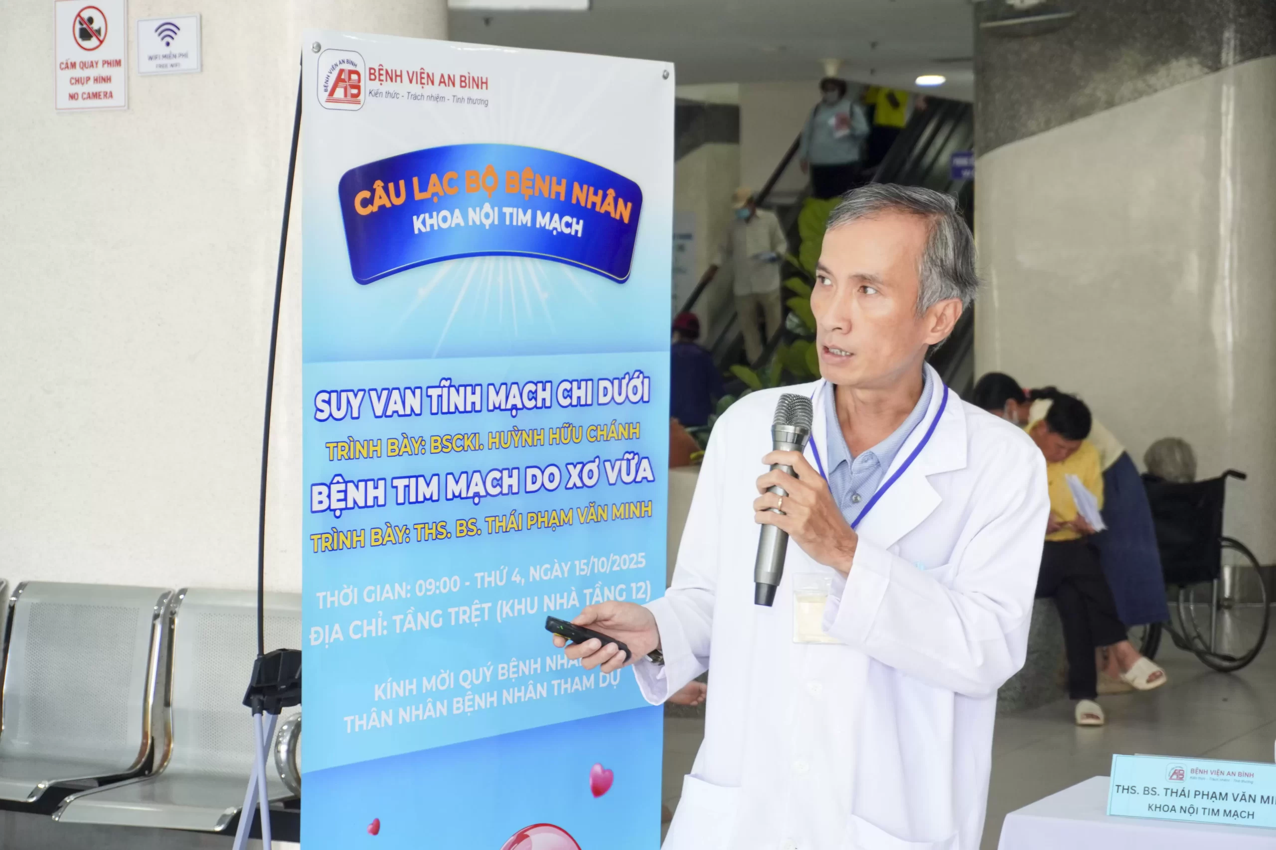 Sinh hoạt Câu lạc bộ tim mạch tháng 10 – Cùng chăm sóc trái tim khỏe mạnh.