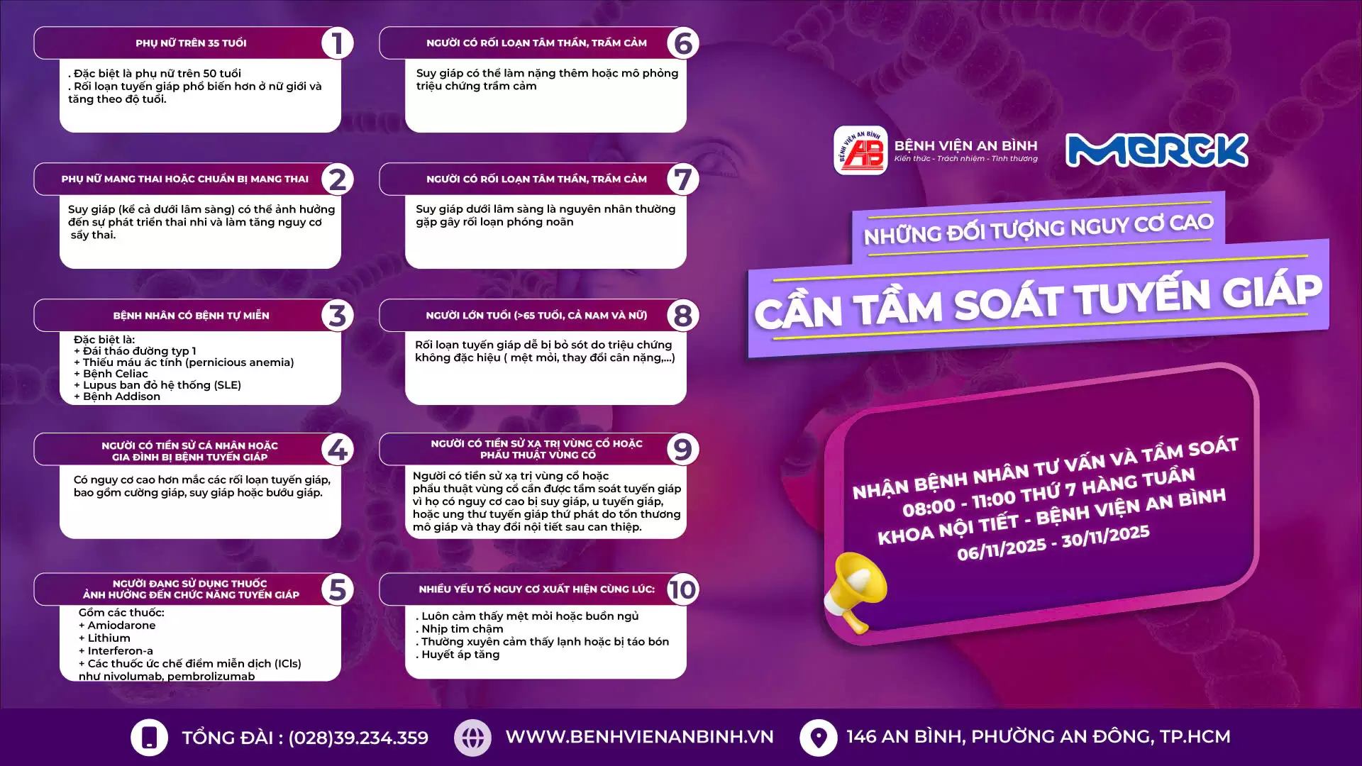 Những đối tượng có nguy cơ cao cần tầm soát tuyến giáp.