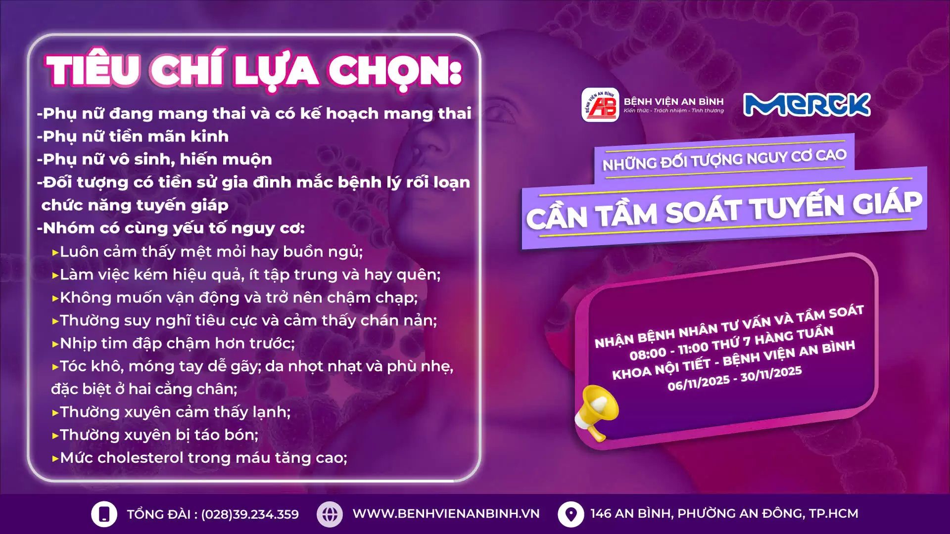 Những đối tượng có nguy cơ cao cần tầm soát tuyến giáp.