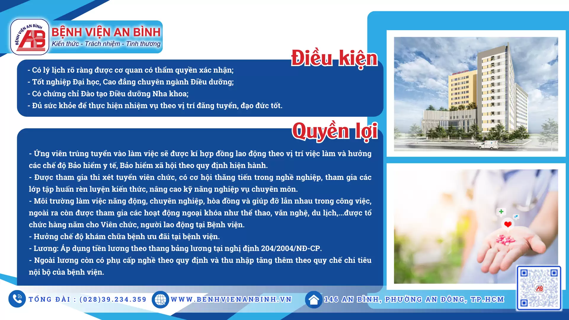 Thông báo tuyển dụng 20 Điều dưỡng