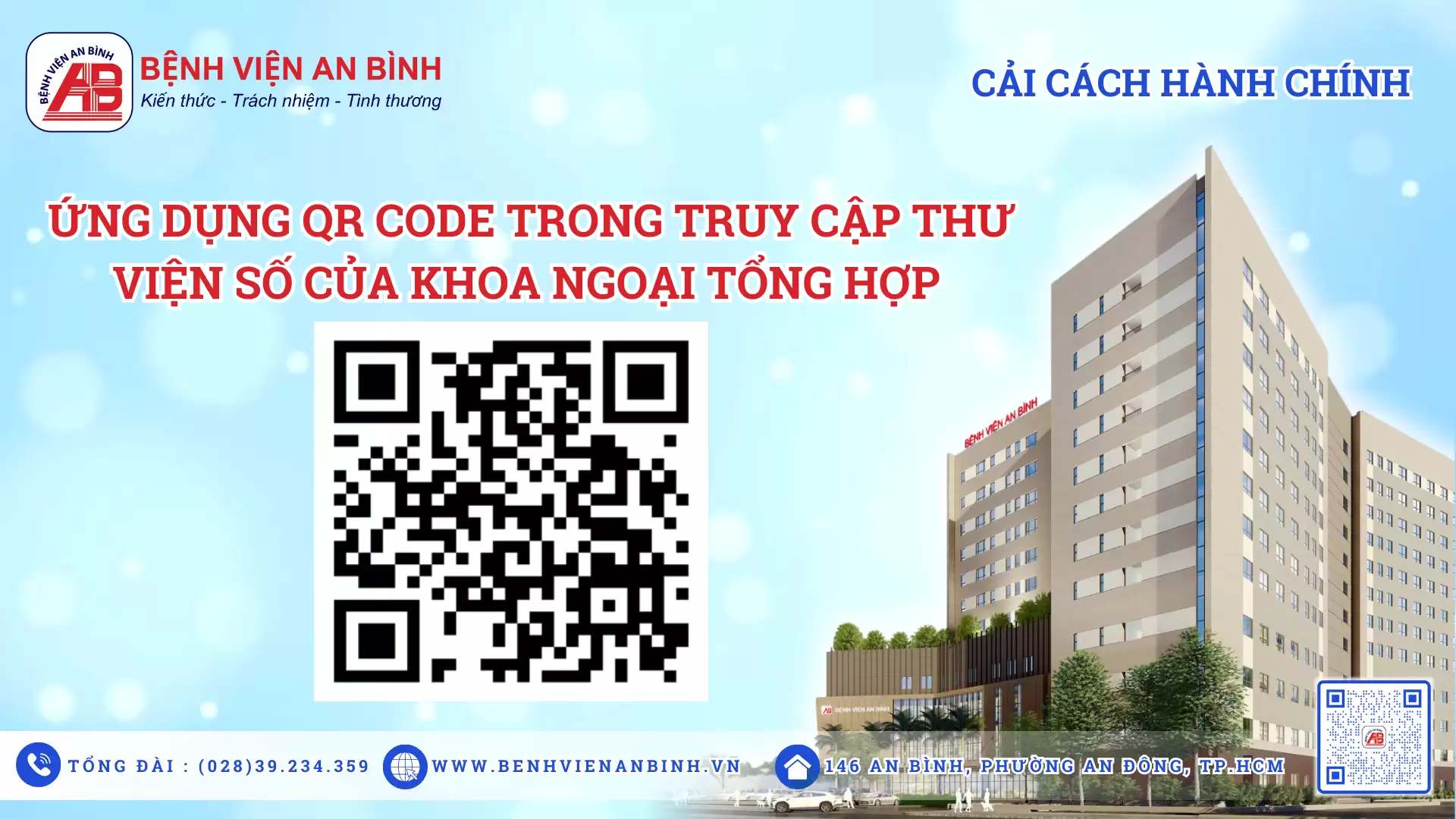 Ứng dụng QR code trong truy cập thư viện số của khoa Ngoại Tổng Hợp
