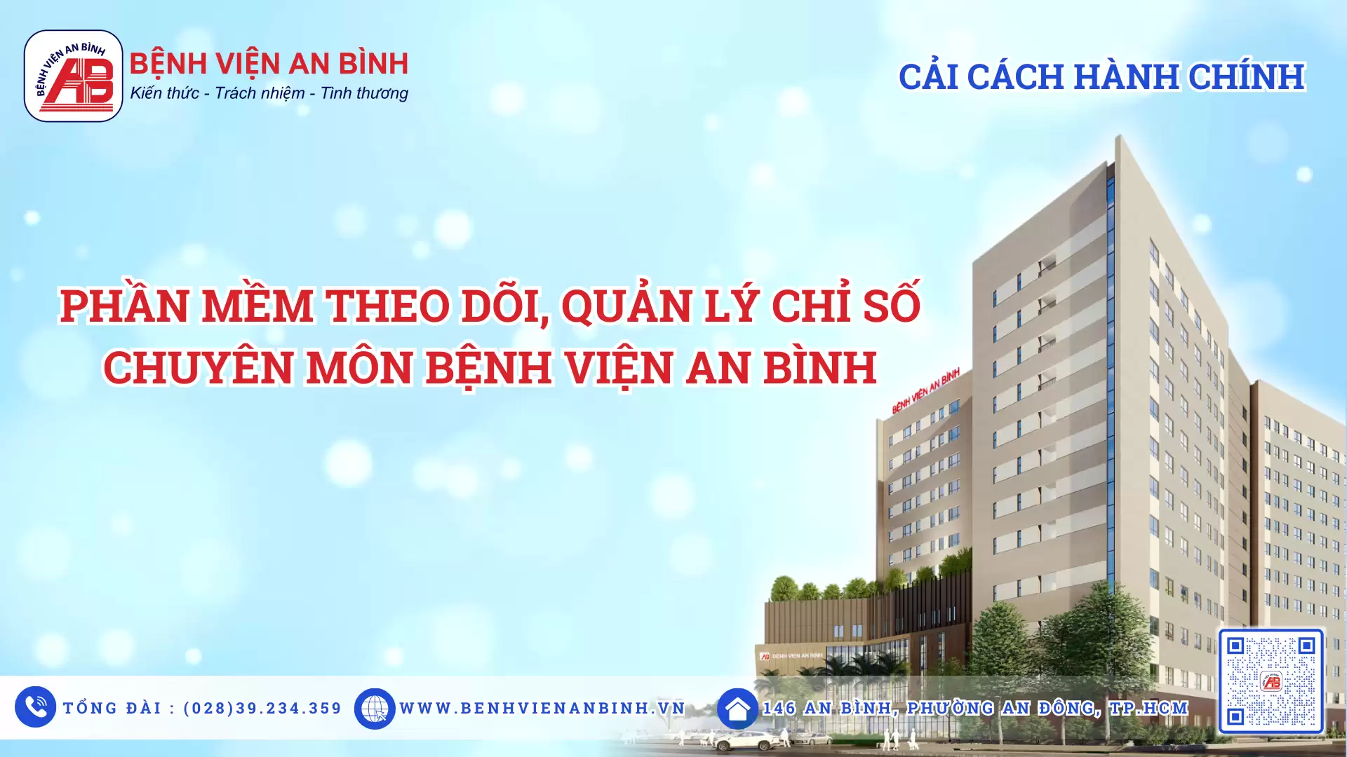 Phần mềm theo dõi, quản lý chỉ số chuyên môn Bệnh viện An Bình
