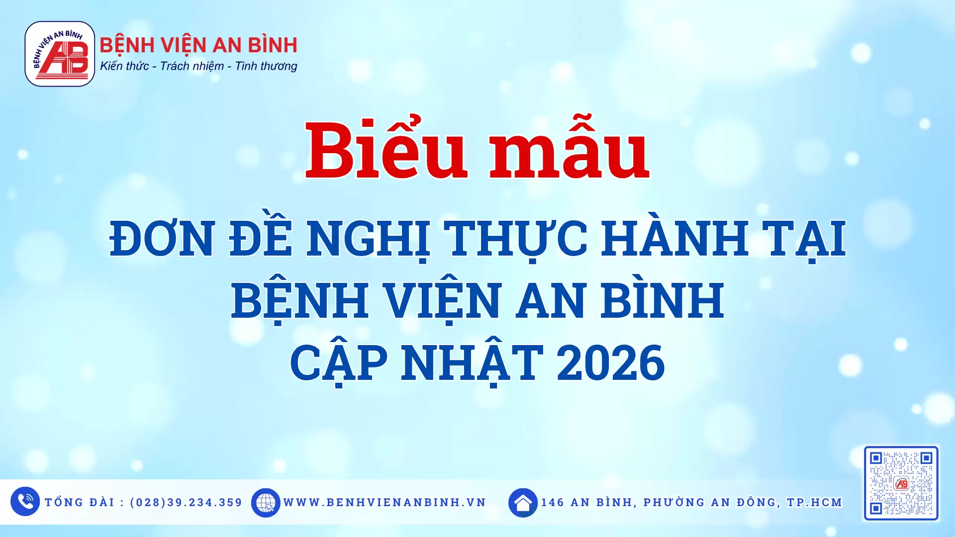 Mẫu đơn đề nghị thực hành tại Bệnh viện An Bình – Cập nhật 2026