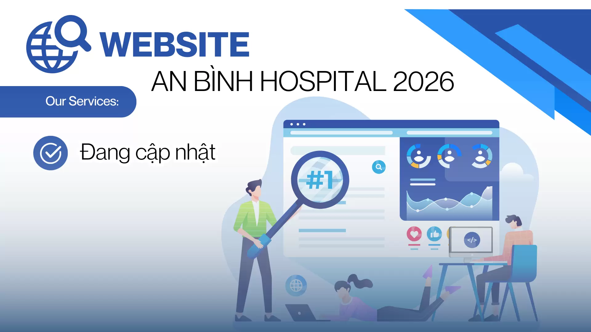 Bệnh viện An Bình đang cập nhật giao diện trang thông tin điện tử mới năm 2026