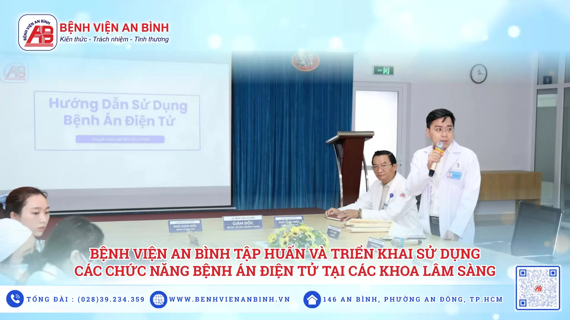 Bệnh viện An Bình tập huấn và triển khai sử dụng các chức năng bệnh án điện tử tại các khoa lâm sàng ngày10/3/2026