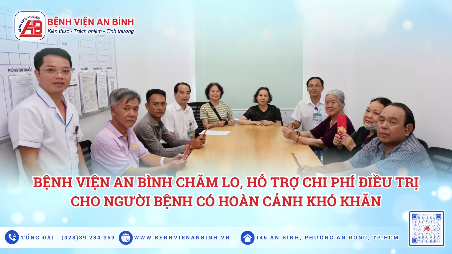 Bệnh viện An Bình chăm lo, hỗ trợ chi phí điều trị cho người bệnh có hoàn cảnh khó khăn