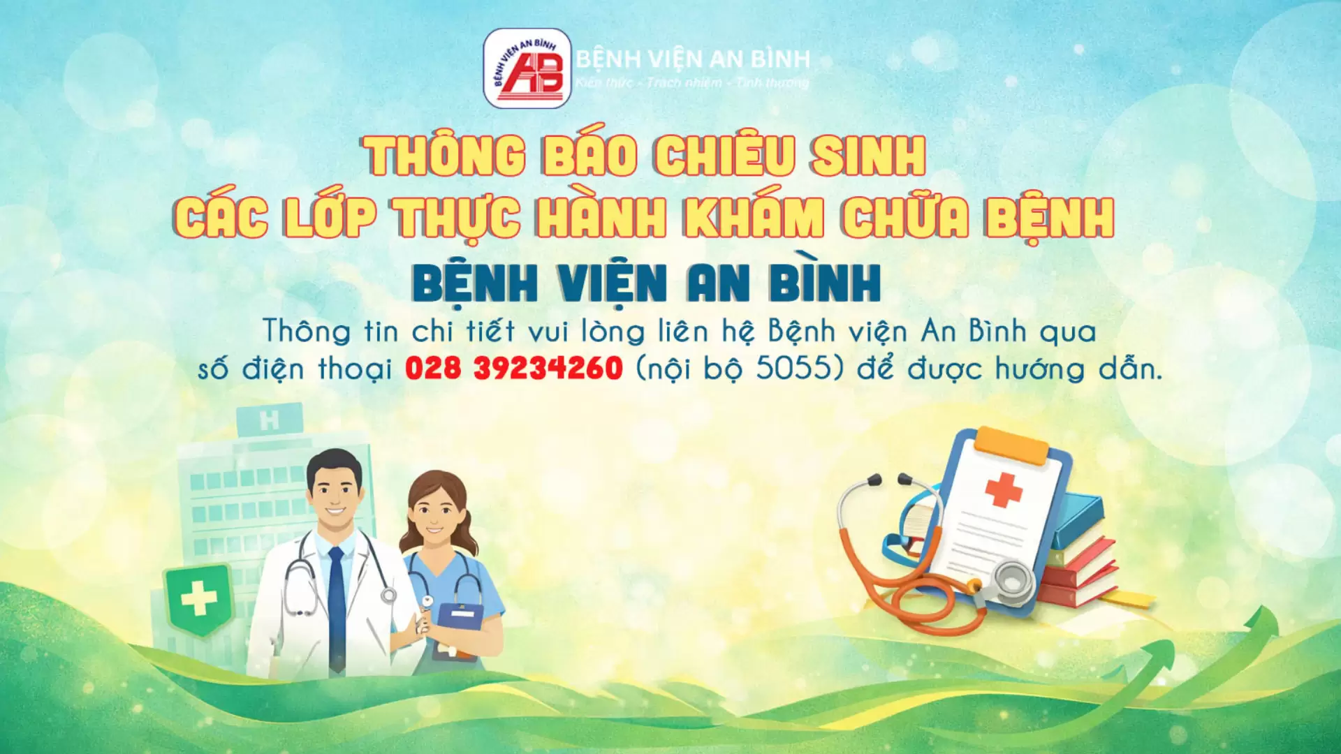Thông báo chiêu sinh các lớp thực hành khám chữa bệnh tại Bệnh viện An Bình 16/3/2026