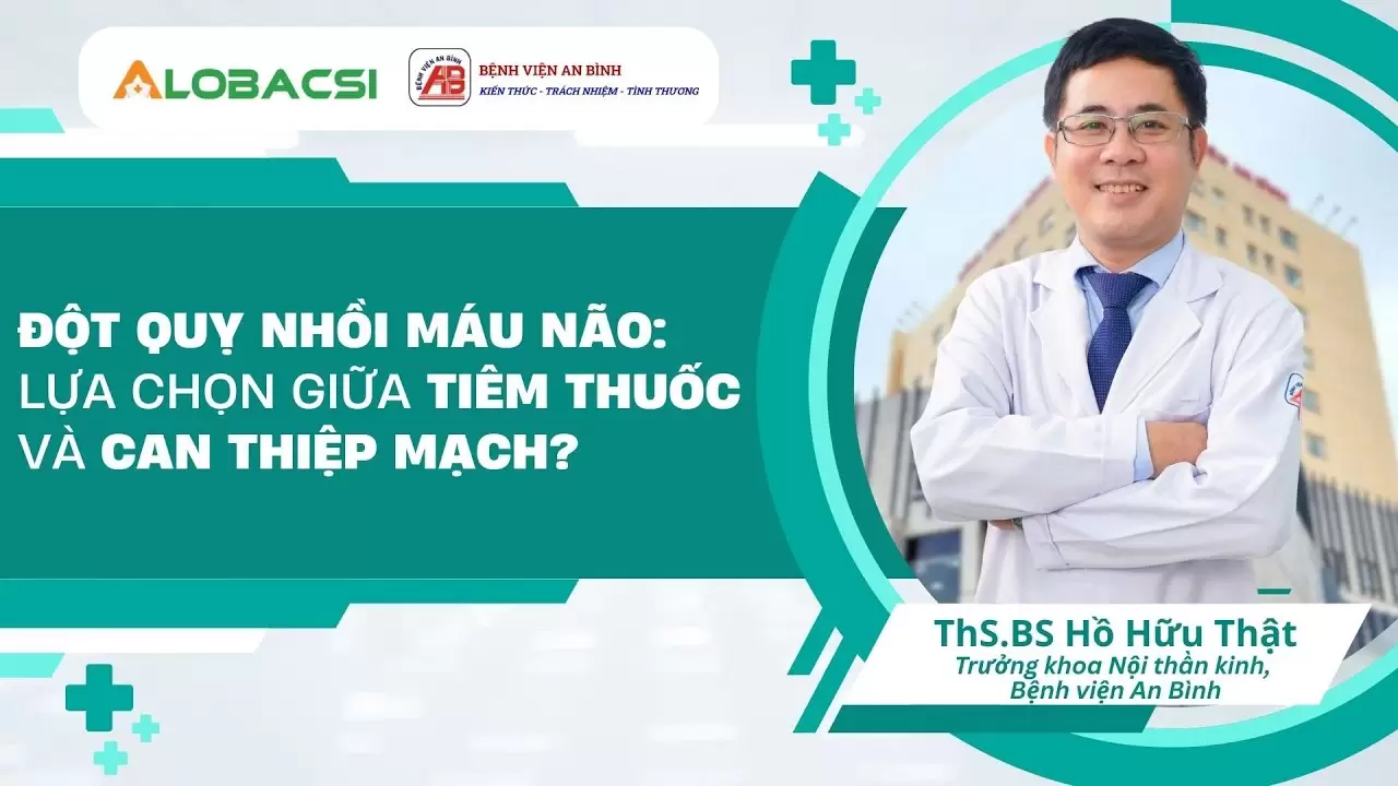 Đột quỵ nhồi máu não- lựa chọn giữa tiêm thuốc và can thiệp mạch