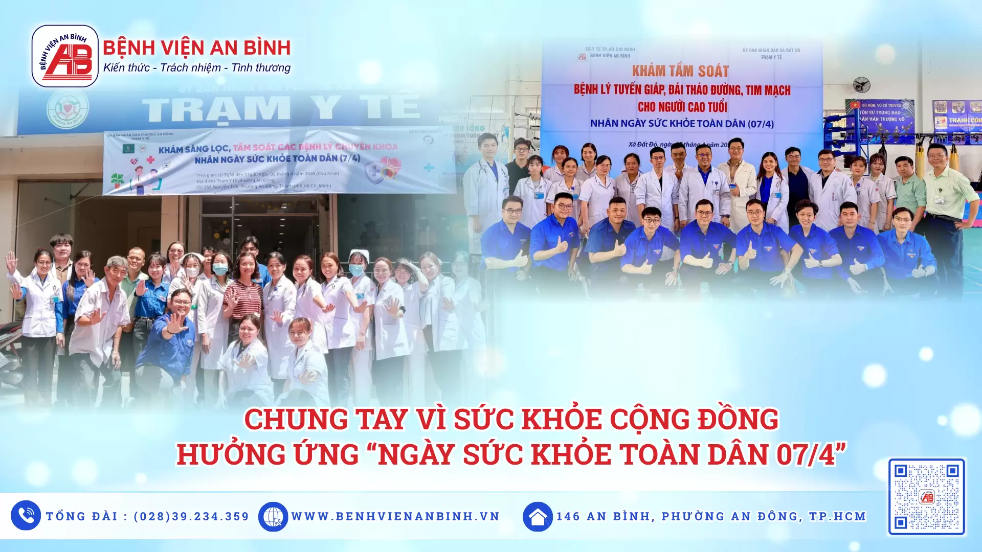 Chung tay vì sức khỏe cộng đồng hưởng ứng “Ngày sức khỏe toàn dân 07/4” – 05/4/2026