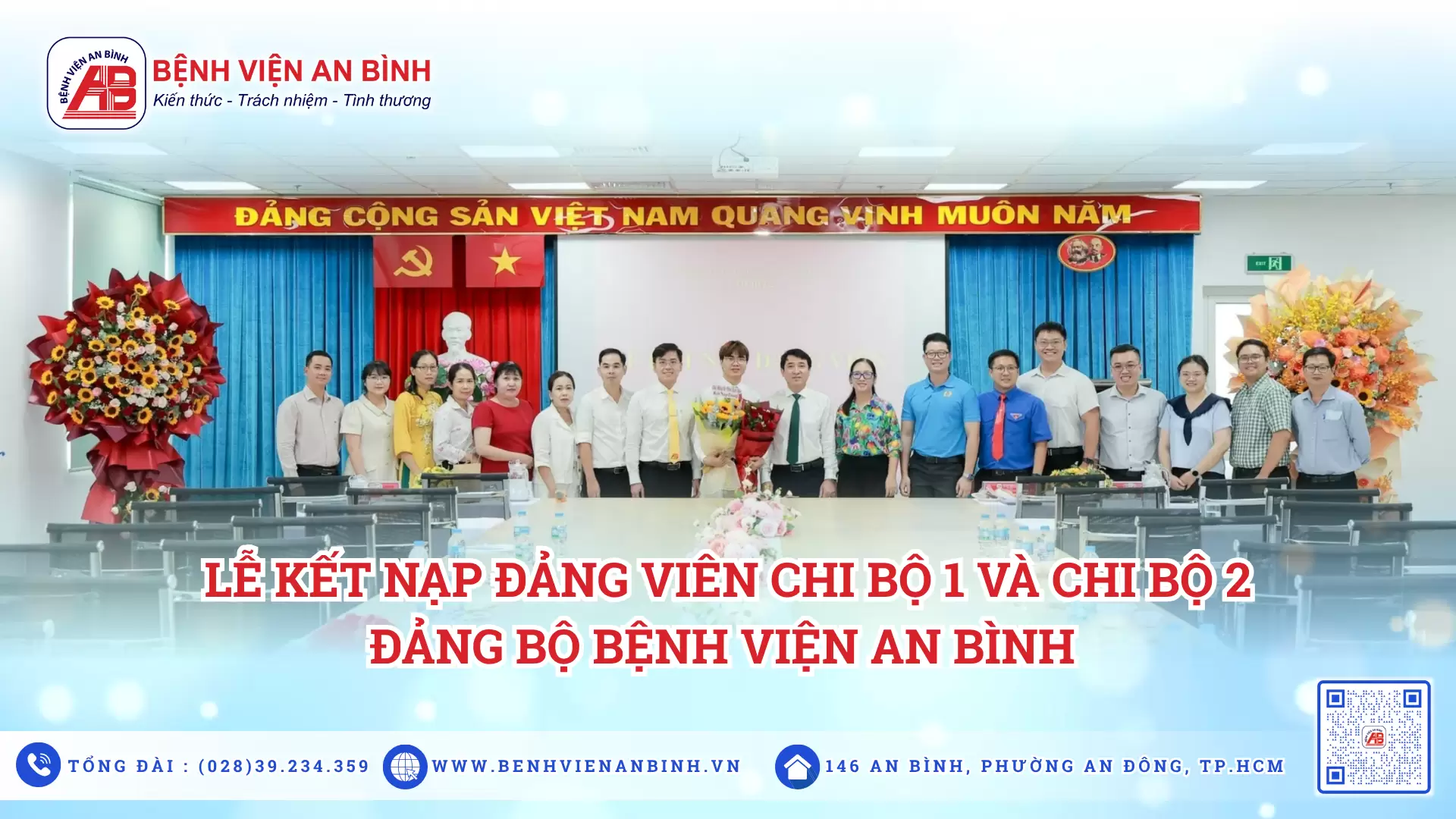 Lễ kết nạp Đảng viên Chi bộ 1 và Chi bộ 2 – Đảng bộ Bệnh viện An Bình