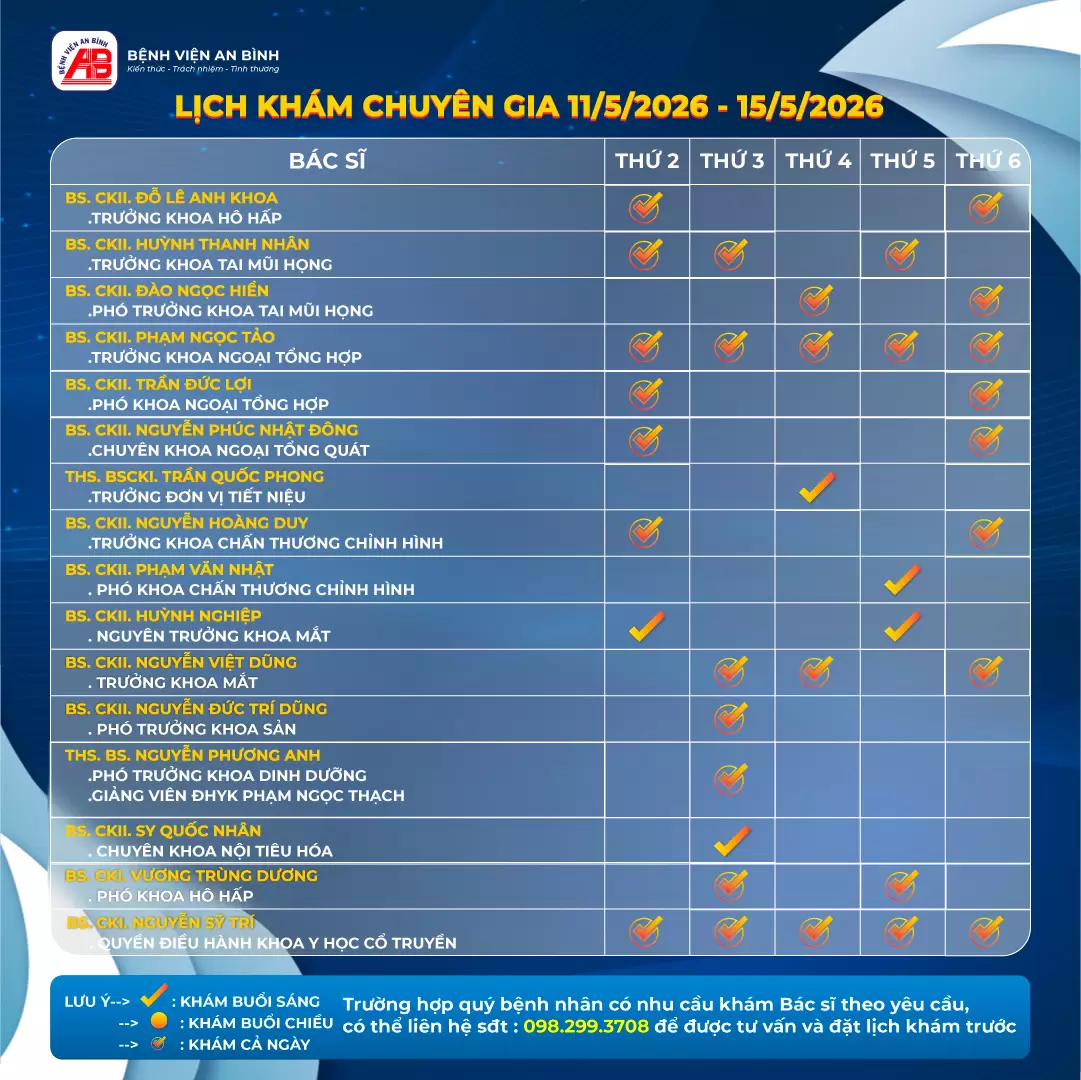 Lịch Khám Bệnh