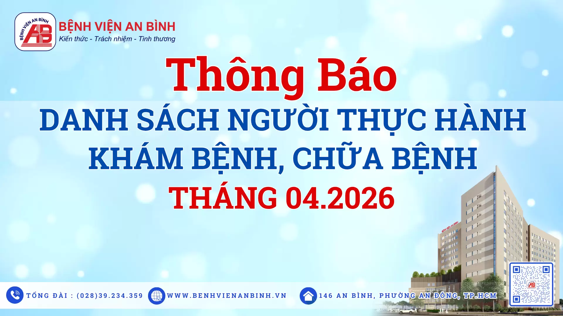 Danh sách người thực hành khám bệnh, chữa bệnh tháng 02 năm 2026