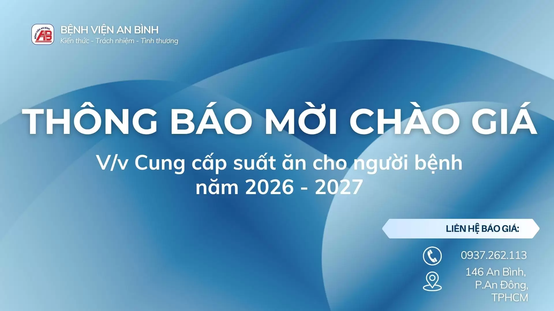 THÔNG BÁO MỜI CHÀO GIÁ
