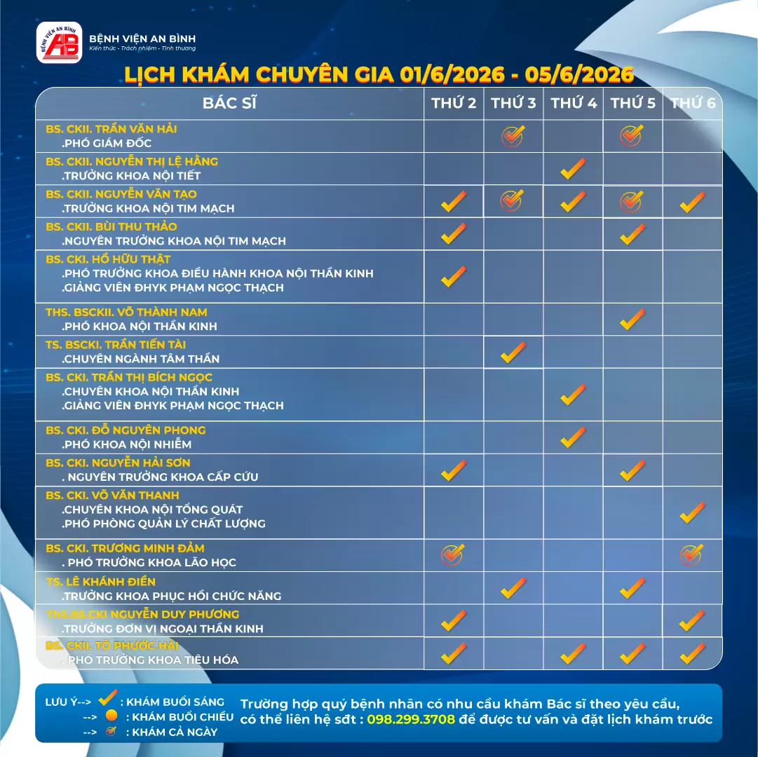 Lịch Khám Bệnh