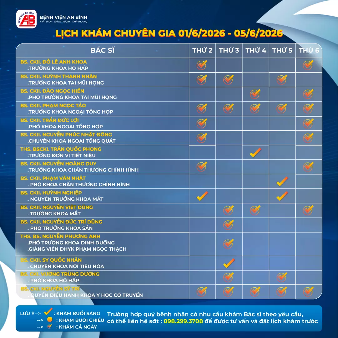 Lịch Khám Bệnh