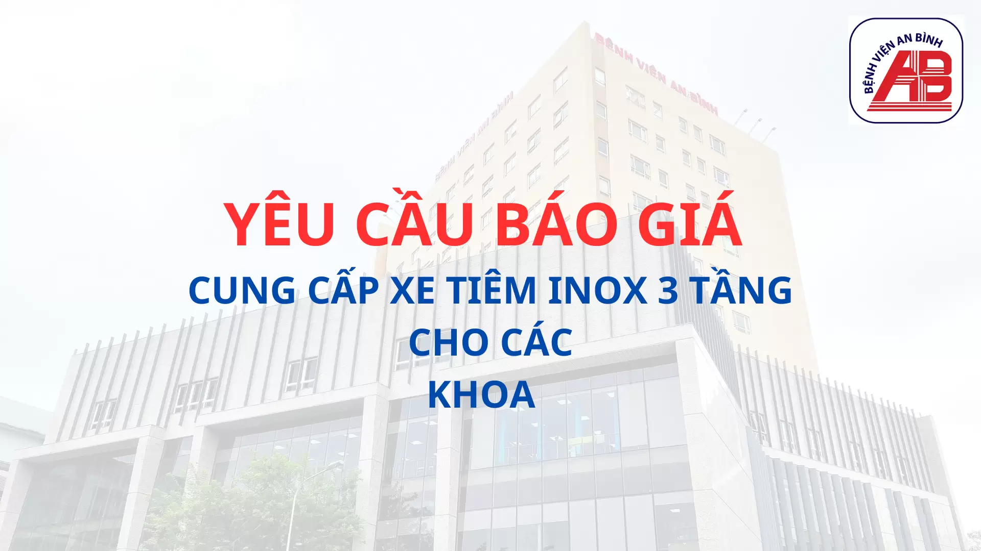Cung cấp xe tiêm inox 3 tầng cho các Khoa