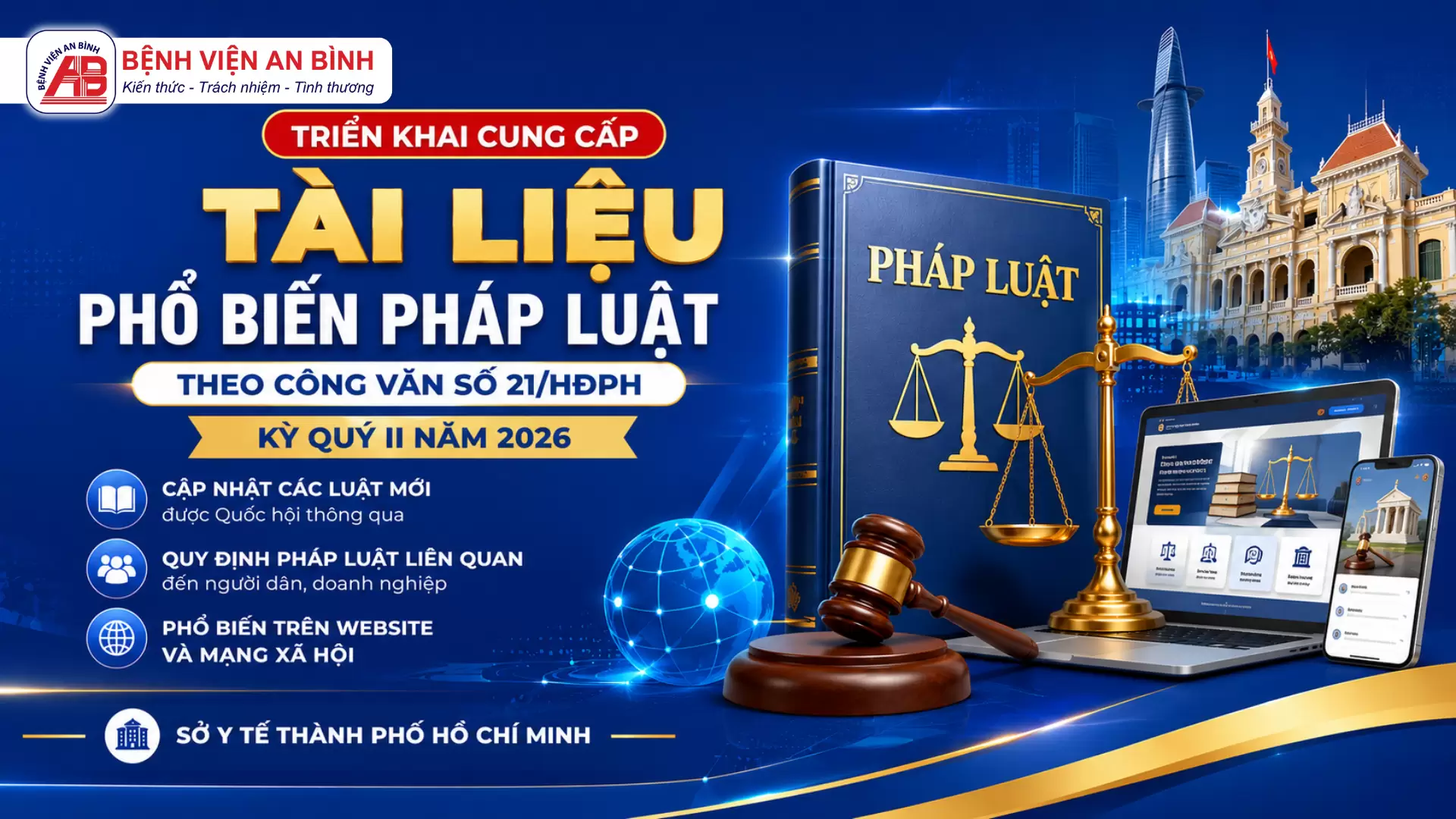Hội đồng phối hợp phổ biến, giáo dục pháp luật Thành phố về cung cấp tài liệu phổ biến pháp luật trên website và mạng xã hội (kỳ Quý II năm 2026)