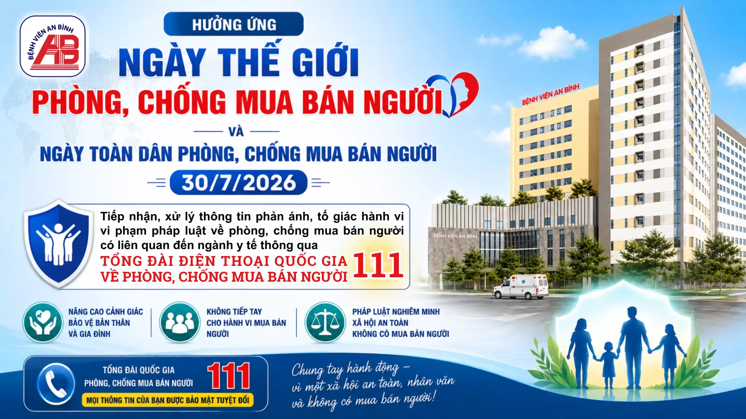 Bệnh viện An Bình triển khai Kế hoạch tiếp nhận, hỗ trợ nạn nhân mua bán người giai đoạn 2026 – 2030
