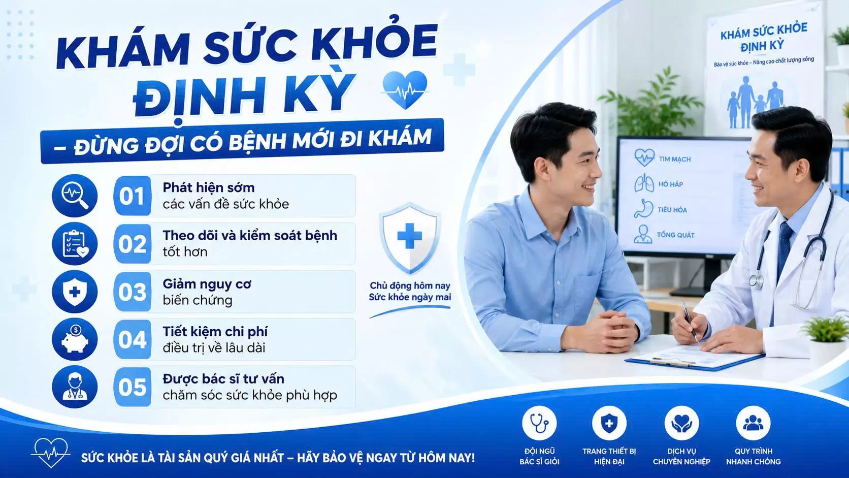 Khám sức khỏe định kỳ – Đừng đợi có bệnh mới đi khám
