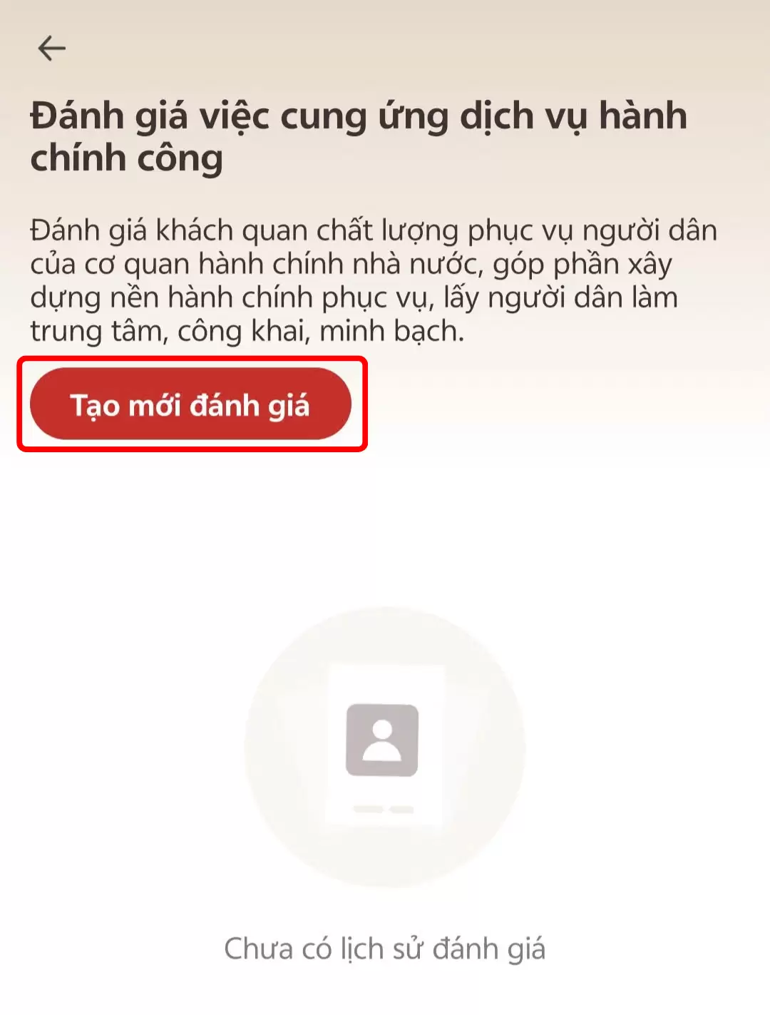 Hướng dẫn thực hiện chức năng “Đánh giá việc cung ứng dịch vụ hành chính công” trên ứng dụng VNeID