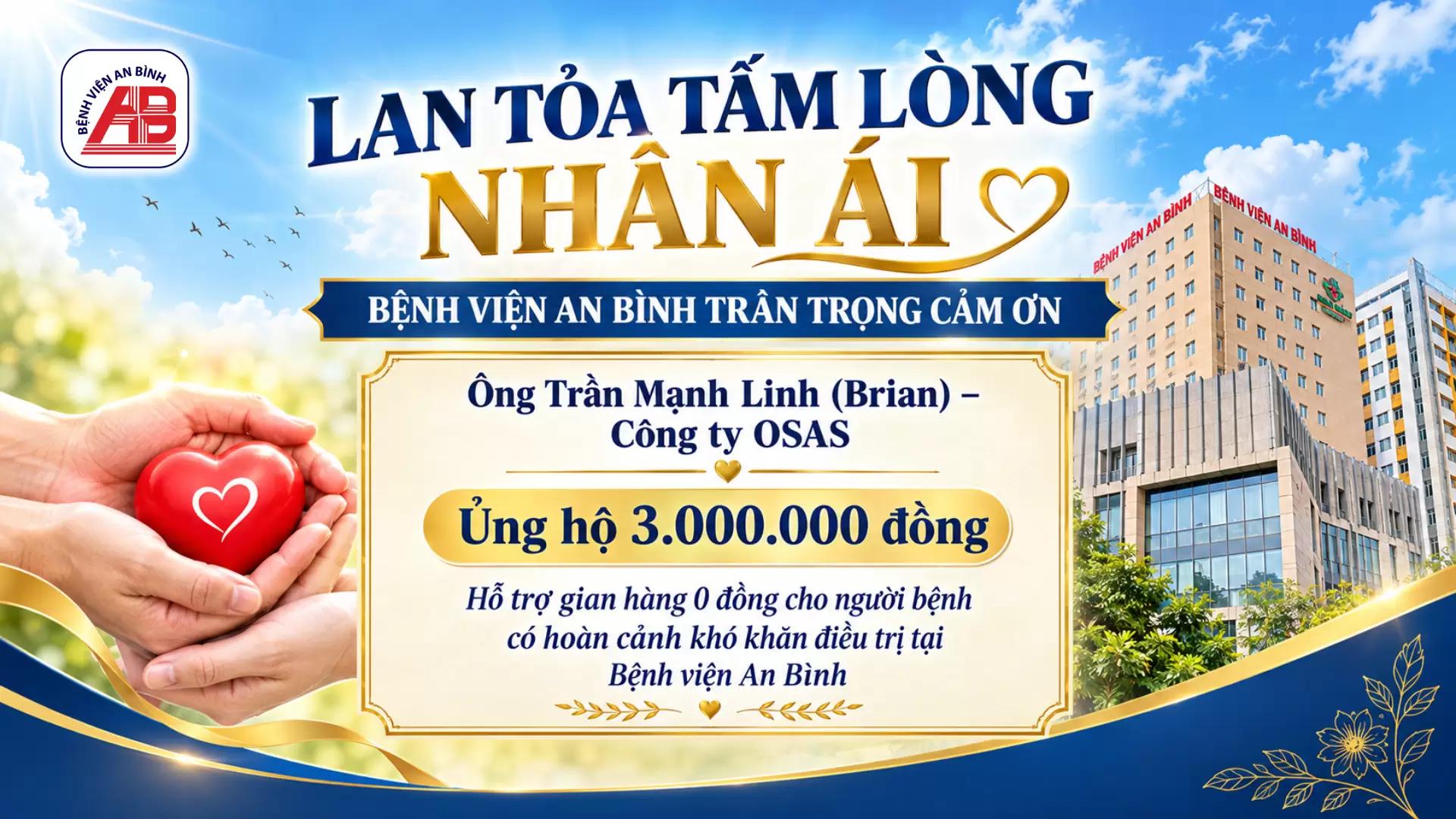Thư cám ơn Ông Trần Mạnh Linh